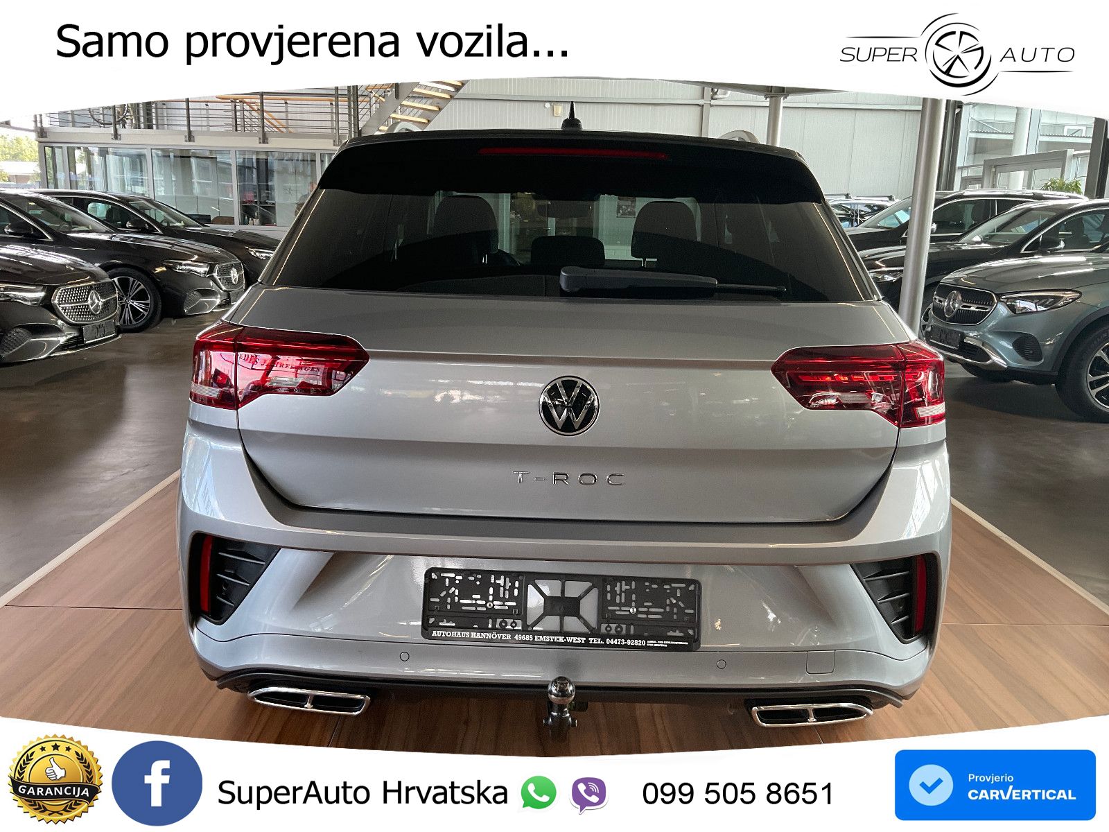 Volkswagen T-Roc 1.5 TSI (150 KS) DSG R-Line LED+GR SJED+ACC