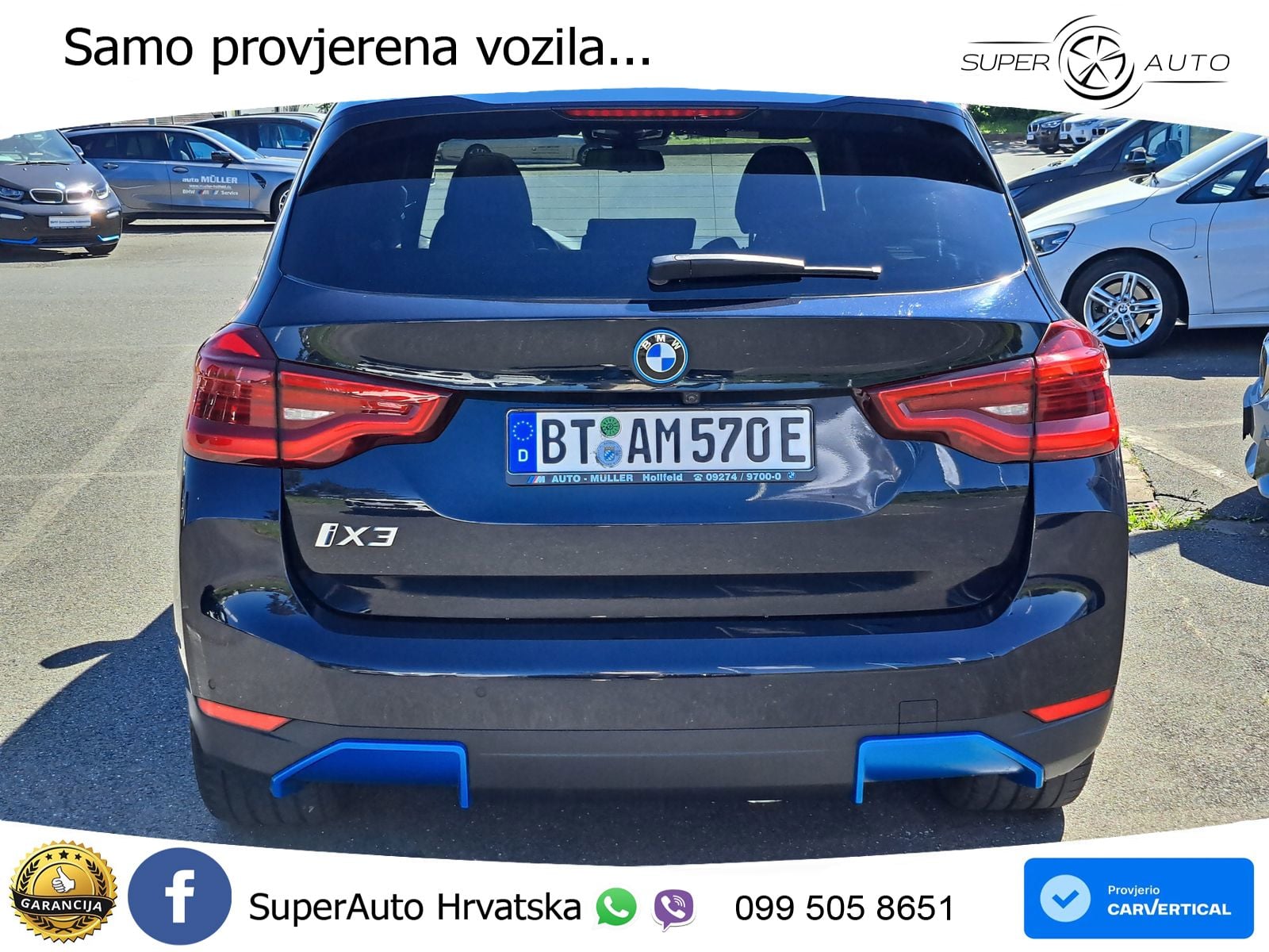 BMW iX3 80 kWh (286 KS) ACC+HEAD+GR SJED+360+PANO