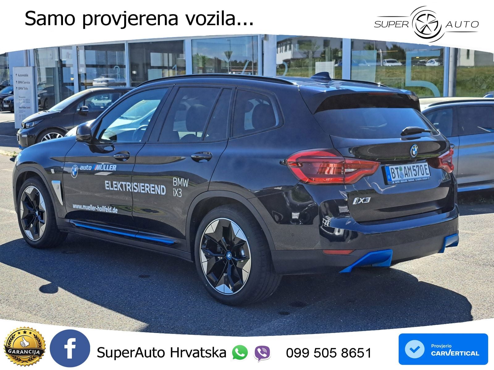 BMW iX3 80 kWh (286 KS) ACC+HEAD+GR SJED+360+PANO