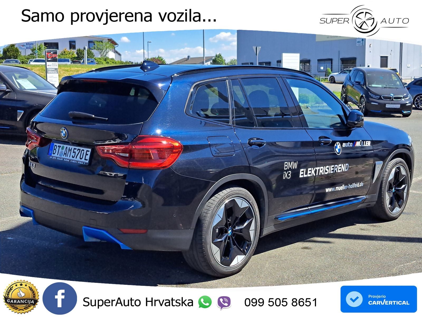 BMW iX3 80 kWh (286 KS) ACC+HEAD+GR SJED+360+PANO
