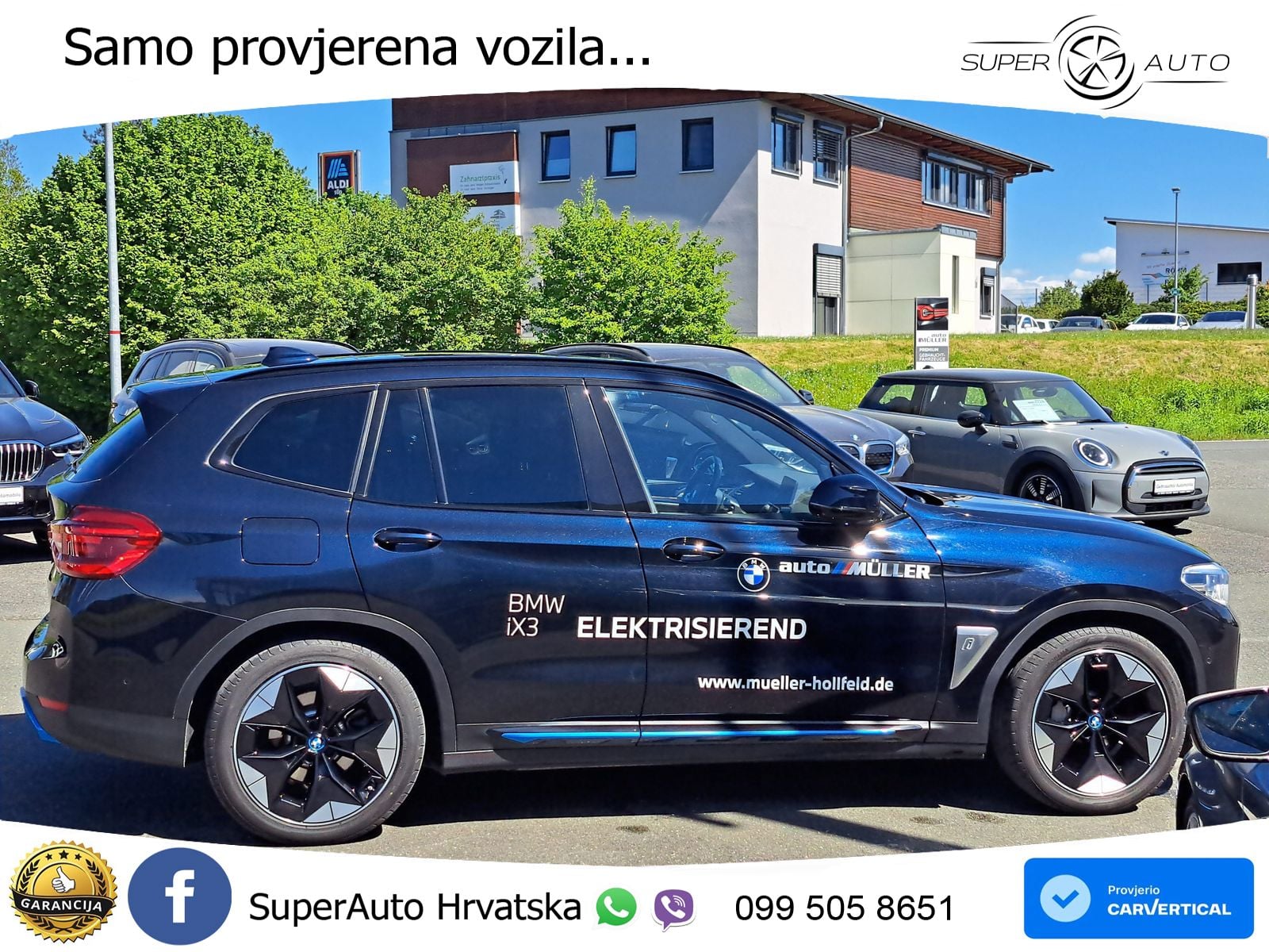 BMW iX3 80 kWh (286 KS) ACC+HEAD+GR SJED+360+PANO