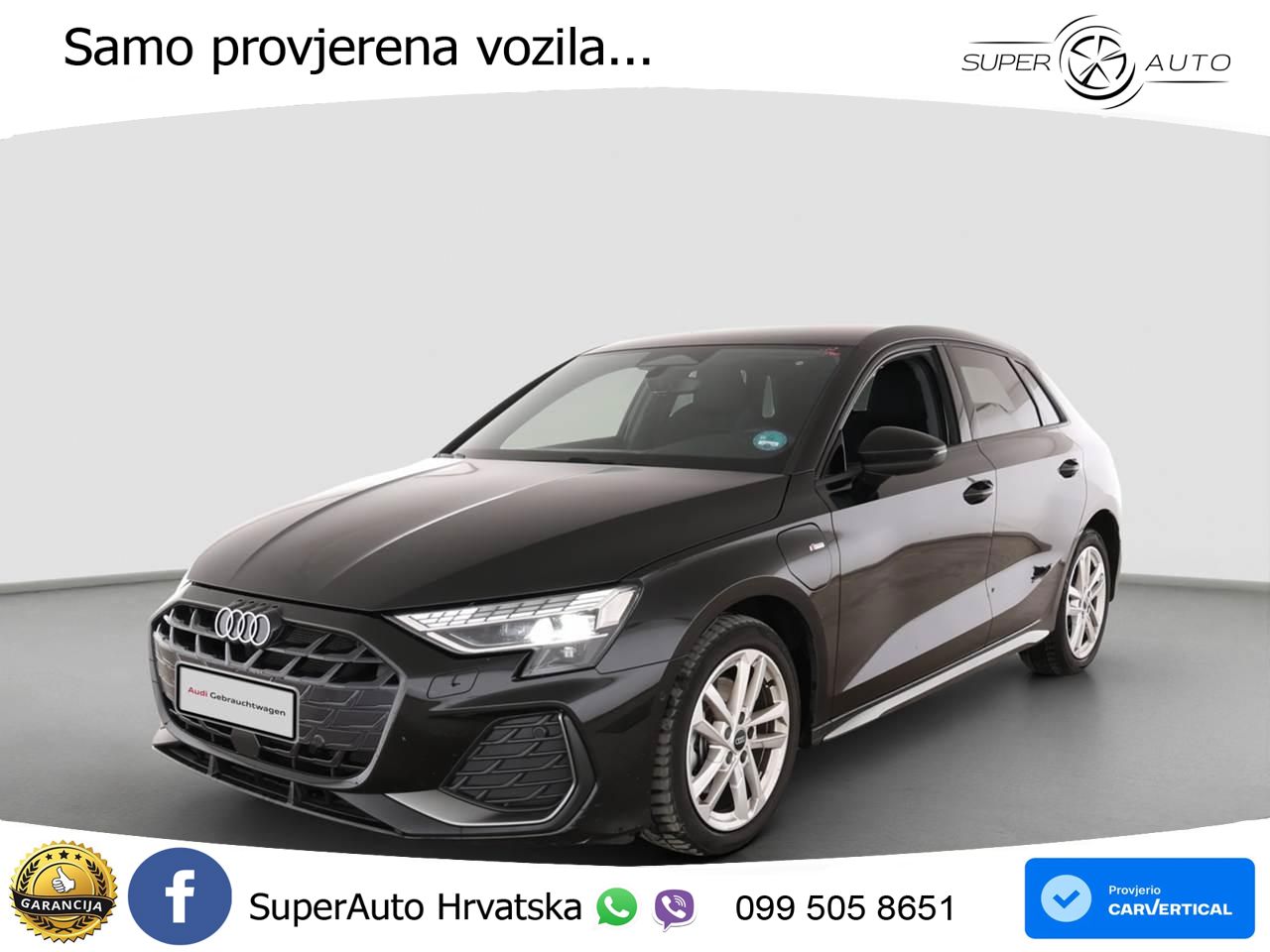 Audi A3 Sportback 40 TFSI e (204 KS) Plug-in Hybrid S tronic S line LED+GR SJED+ACC