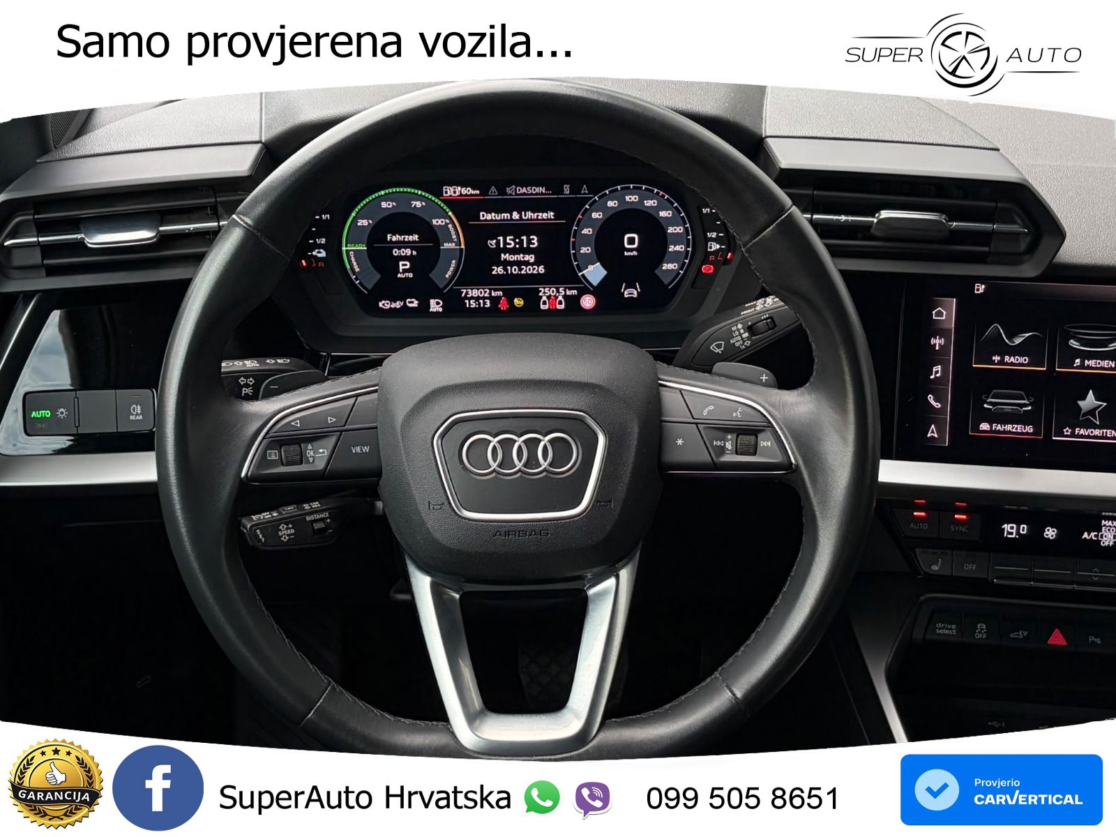 Audi A3 40 TFSIe (204 KS) S tronic S line LED+GR SJED+ACC