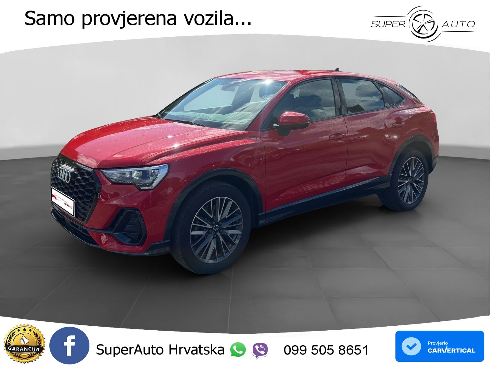 Audi Q3 II Sportback 40 TFSI (190 KS) quattro S tronic LED+GR SJED+ACC
