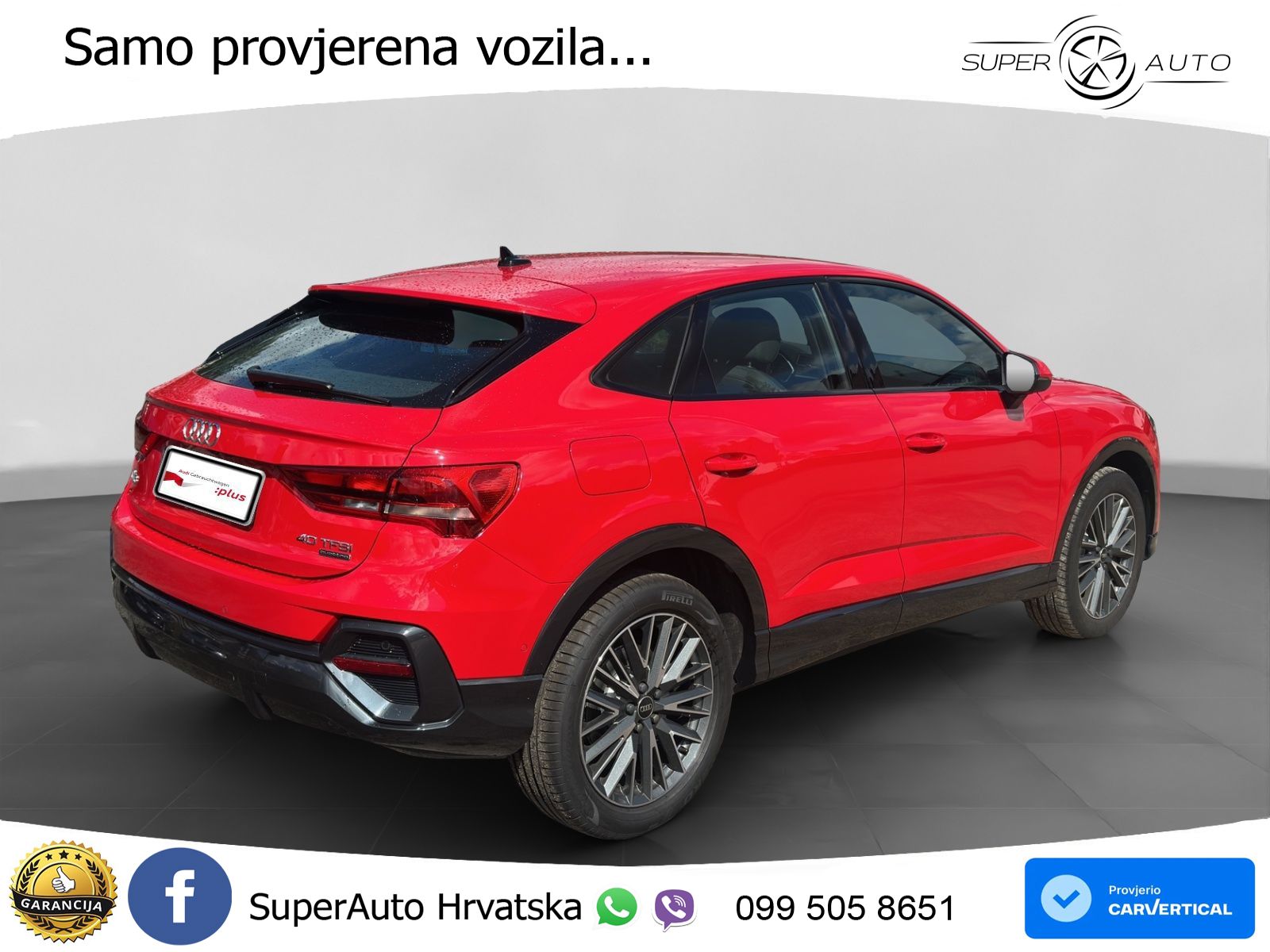 Audi Q3 II Sportback 40 TFSI (190 KS) quattro S tronic LED+GR SJED+ACC