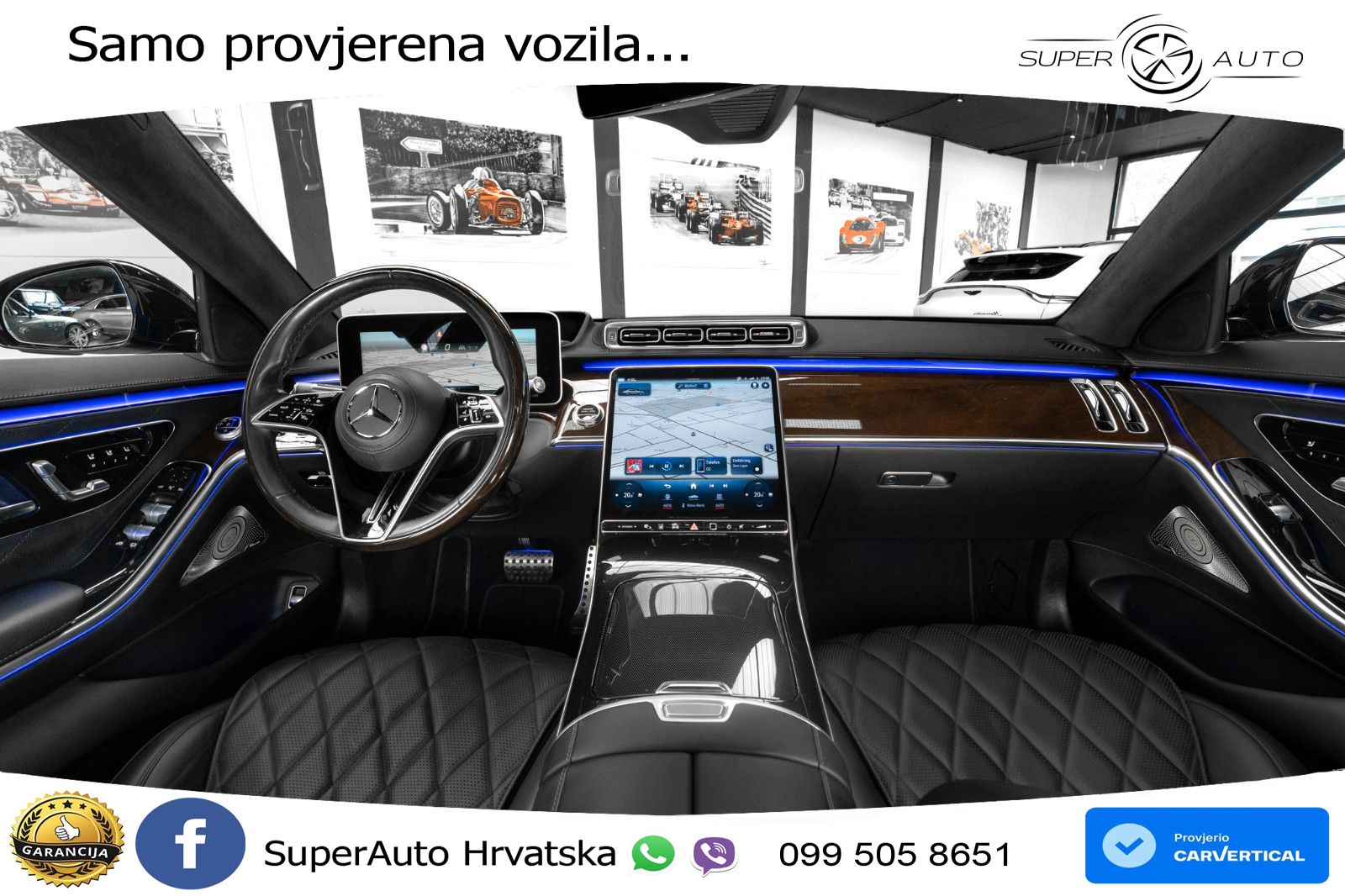 Mercedes S 580 V8 Long (503 KS) EQ Boost 4MATIC 9G-TRONIC AMG ACC+HEAD+4xGR SJED+360+PANO
