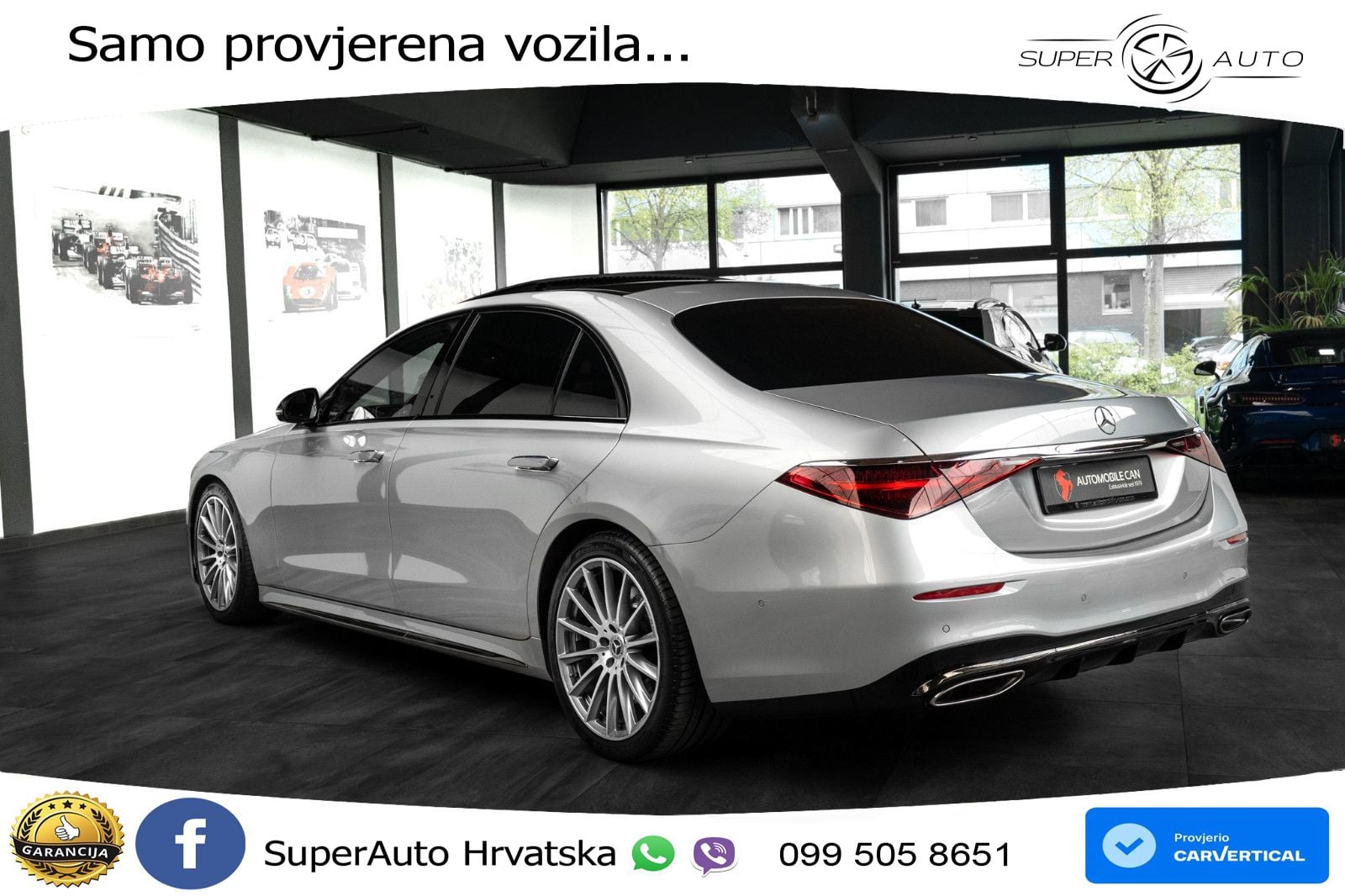 Mercedes S 580 V8 Long (503 KS) EQ Boost 4MATIC 9G-TRONIC AMG ACC+HEAD+4xGR SJED+360+PANO