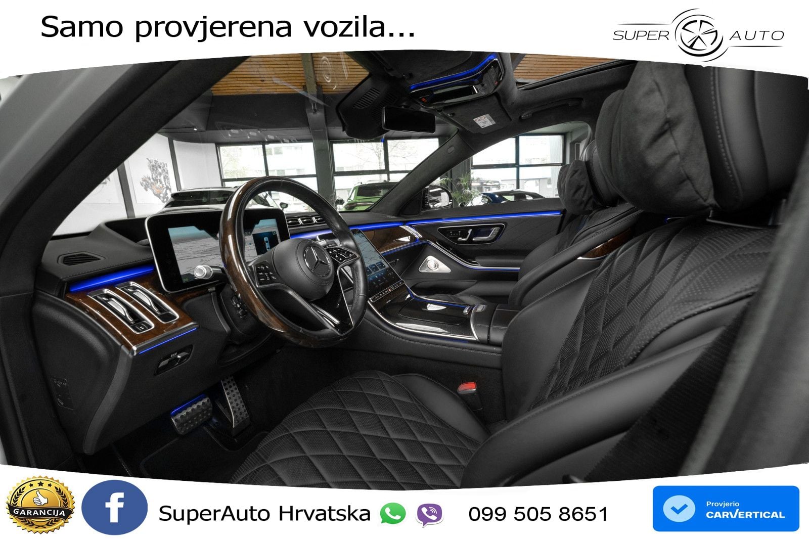 Mercedes S 580 V8 Long (503 KS) EQ Boost 4MATIC 9G-TRONIC AMG ACC+HEAD+4xGR SJED+360+PANO
