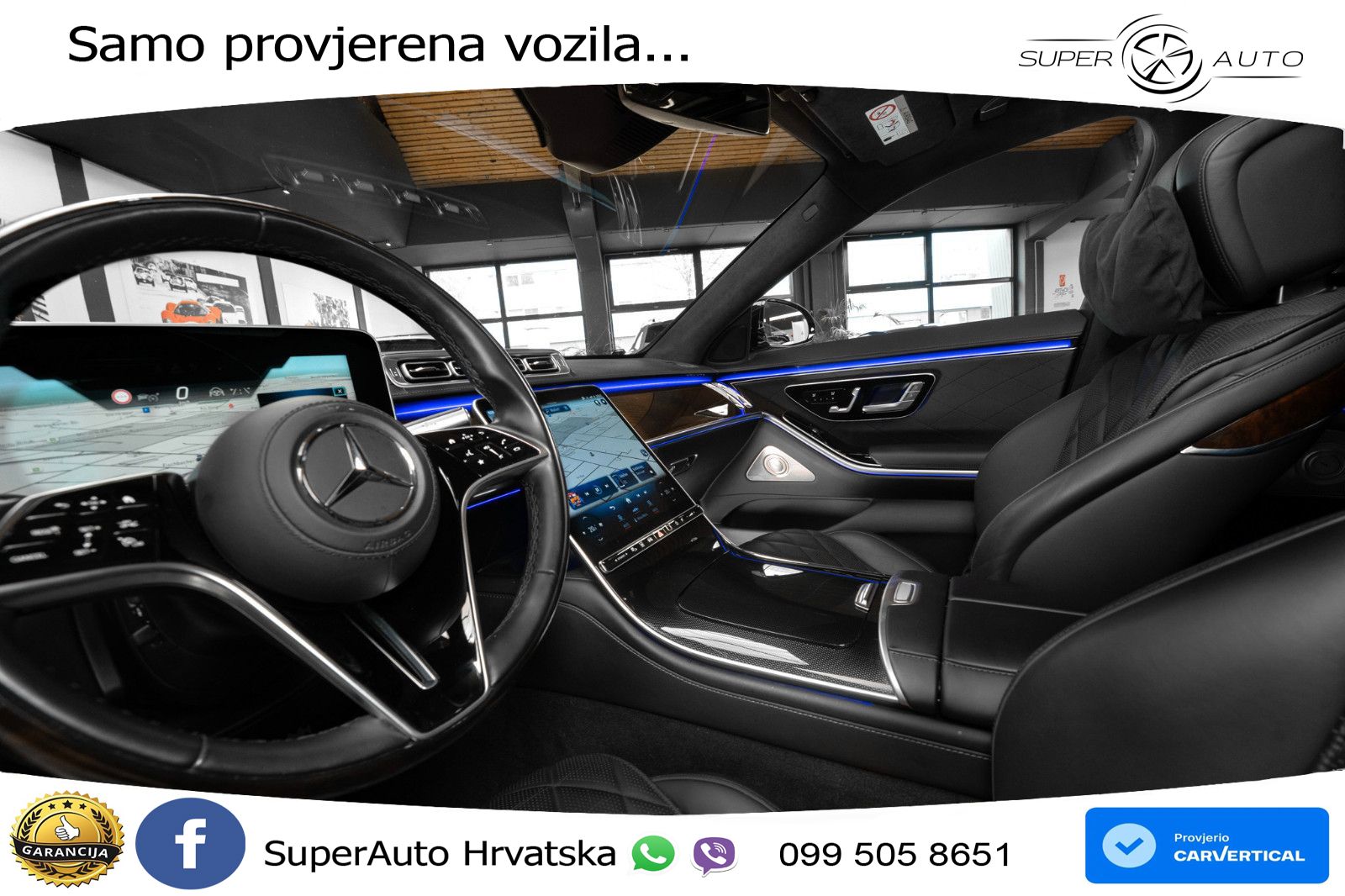 Mercedes S 580 V8 Long (503 KS) EQ Boost 4MATIC 9G-TRONIC AMG ACC+HEAD+4xGR SJED+360+PANO