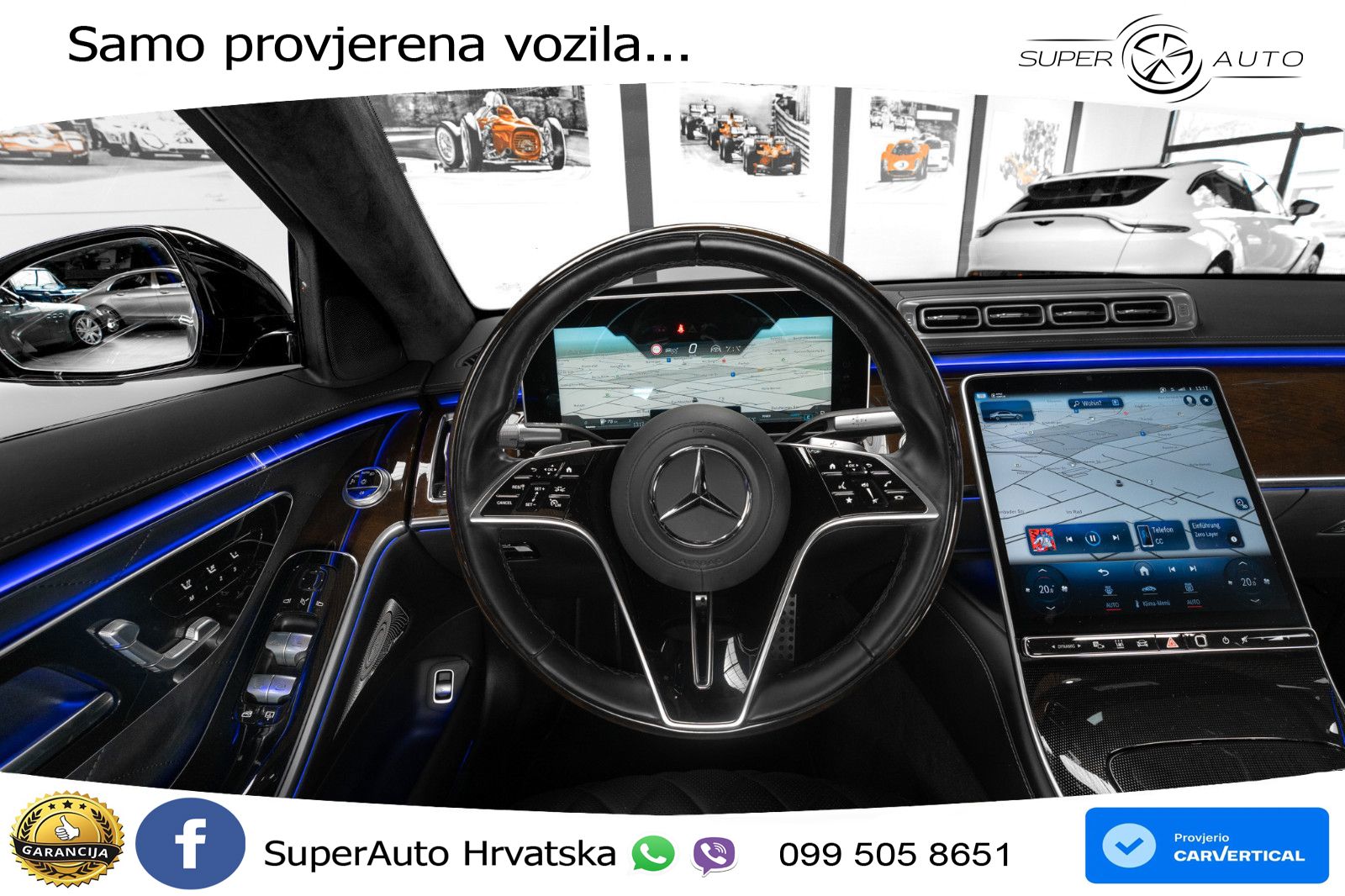 Mercedes S 580 V8 Long (503 KS) EQ Boost 4MATIC 9G-TRONIC AMG ACC+HEAD+4xGR SJED+360+PANO