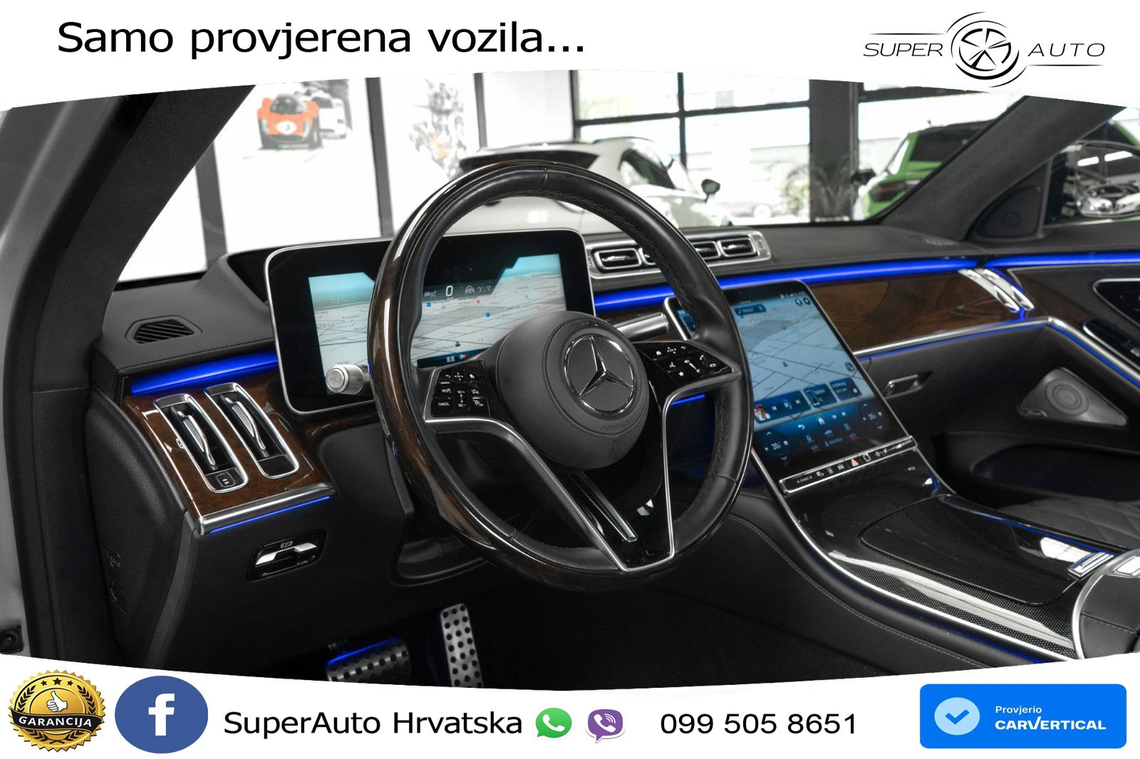 Mercedes S 580 V8 Long (503 KS) EQ Boost 4MATIC 9G-TRONIC AMG ACC+HEAD+4xGR SJED+360+PANO