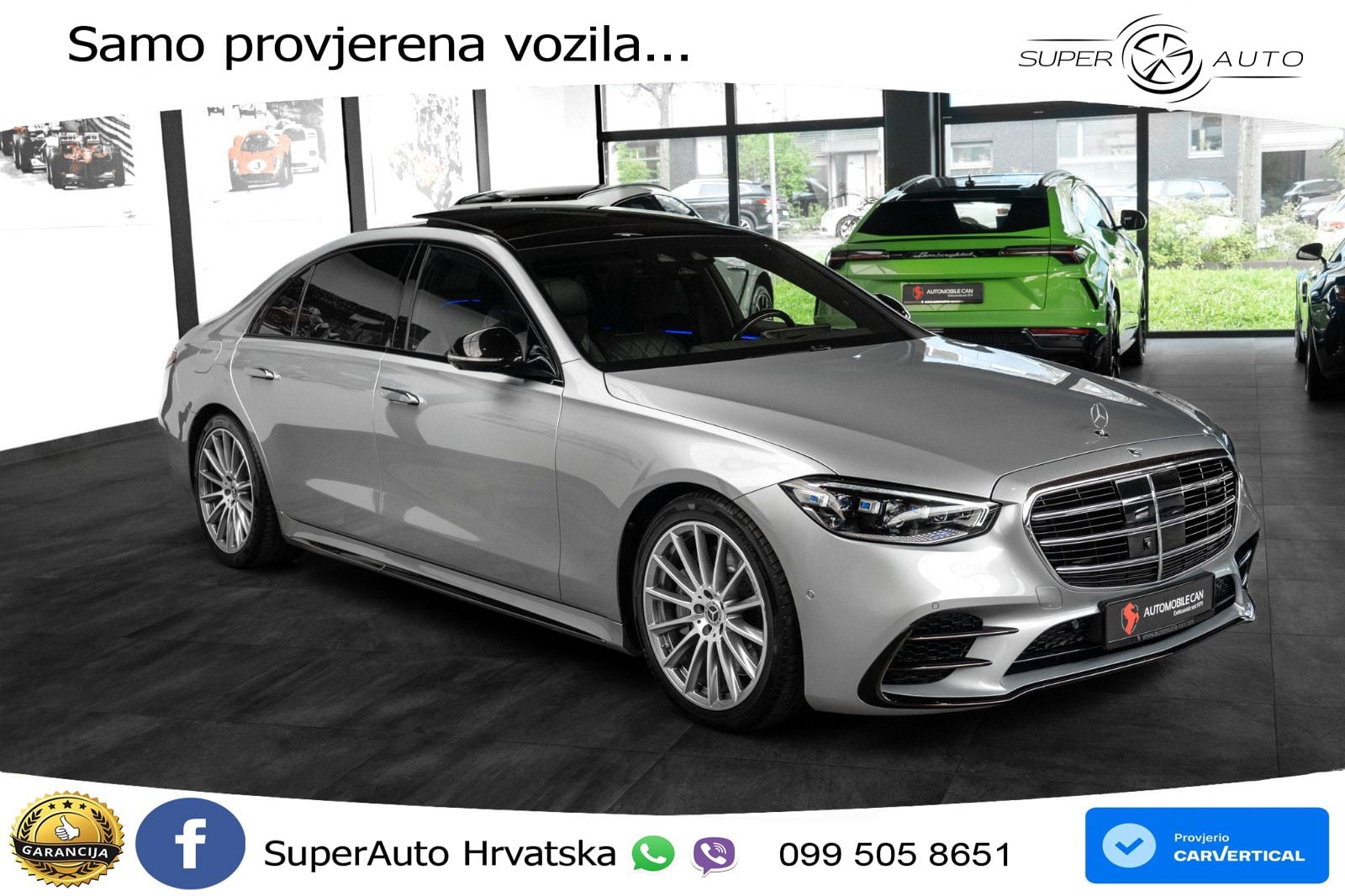Mercedes S 580 V8 Long (503 KS) EQ Boost 4MATIC 9G-TRONIC AMG ACC+HEAD+4xGR SJED+360+PANO
