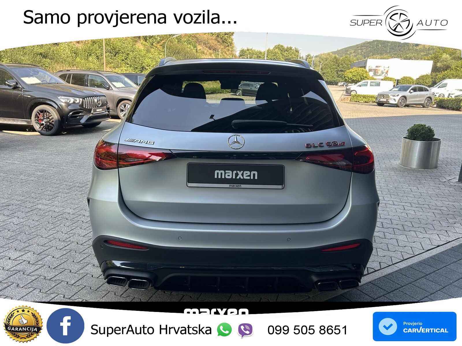 Mercedes AMG GLC 63 S E PERFORMANCE (680 KS) 4MATIC+ AMG SPEEDSHIFT MCT 9G ACC+HEAD+GR SJED+360+PANO