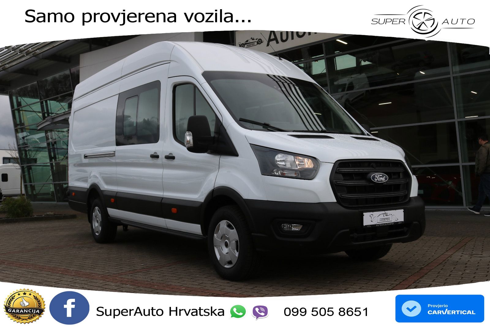 Ford Transit 350 L4H3 Trend Doka Mixto Extralang 129 KS