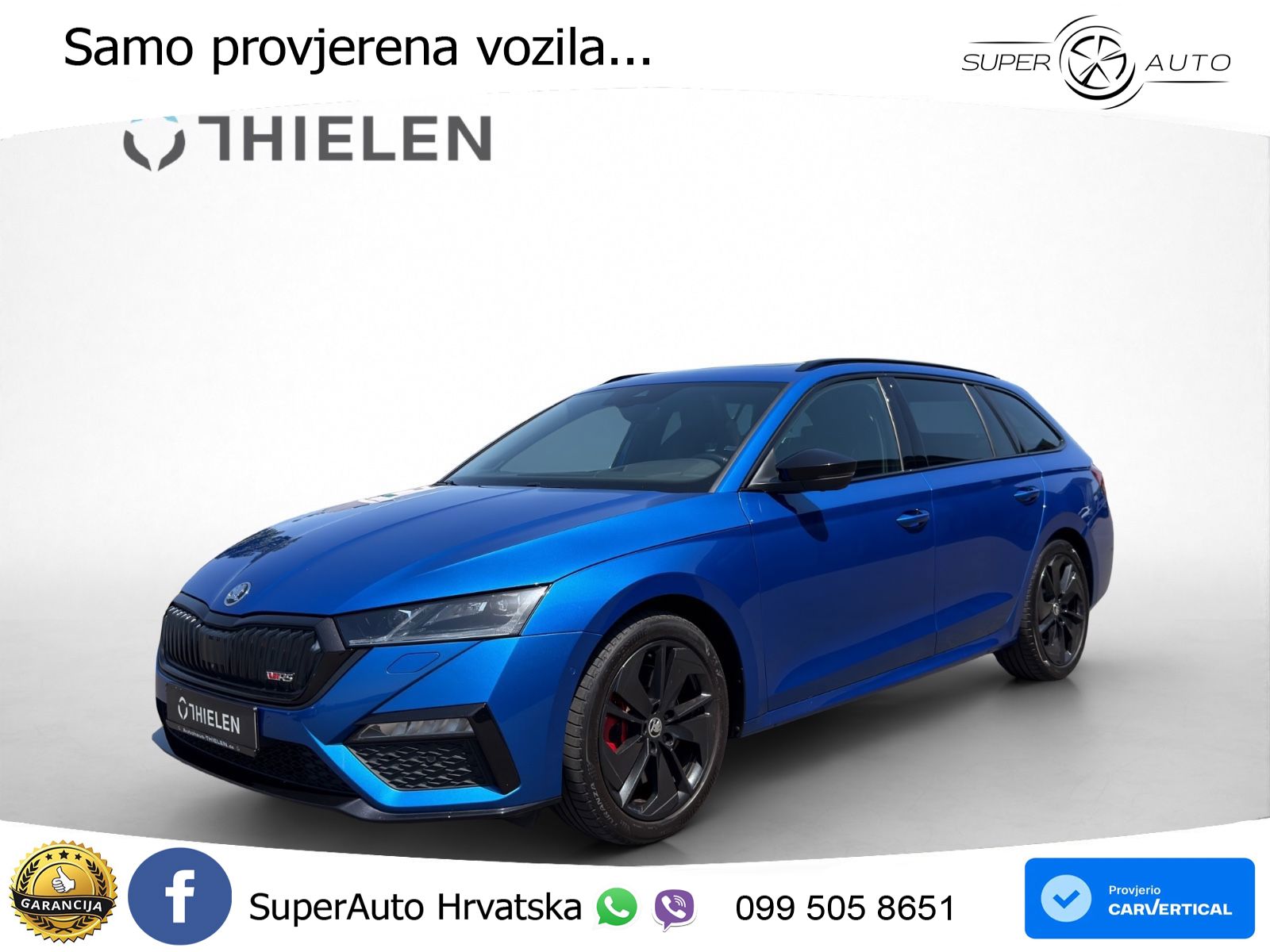 Škoda Octavia Combi RS 2.0 TSI (245 KS) DSG LED+GR SJED+ACC