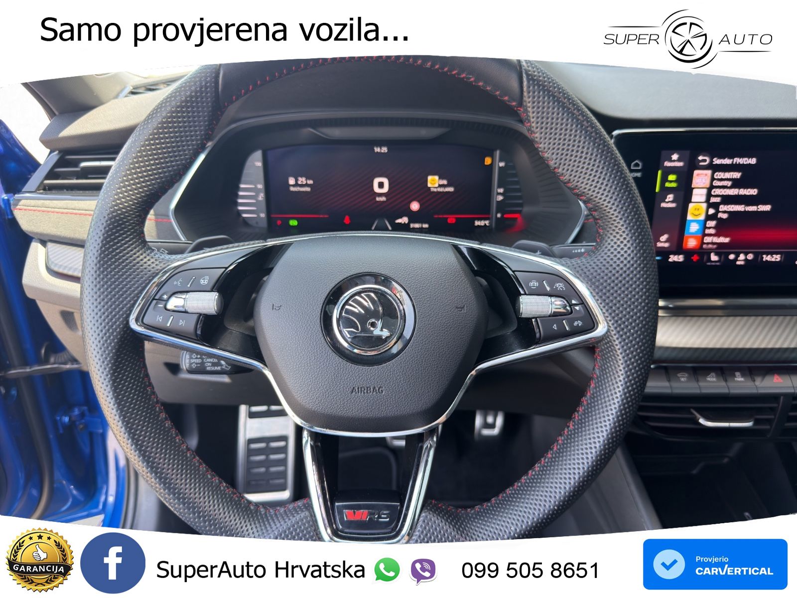Škoda Octavia Combi RS 2.0 TSI (245 KS) DSG LED+GR SJED+ACC