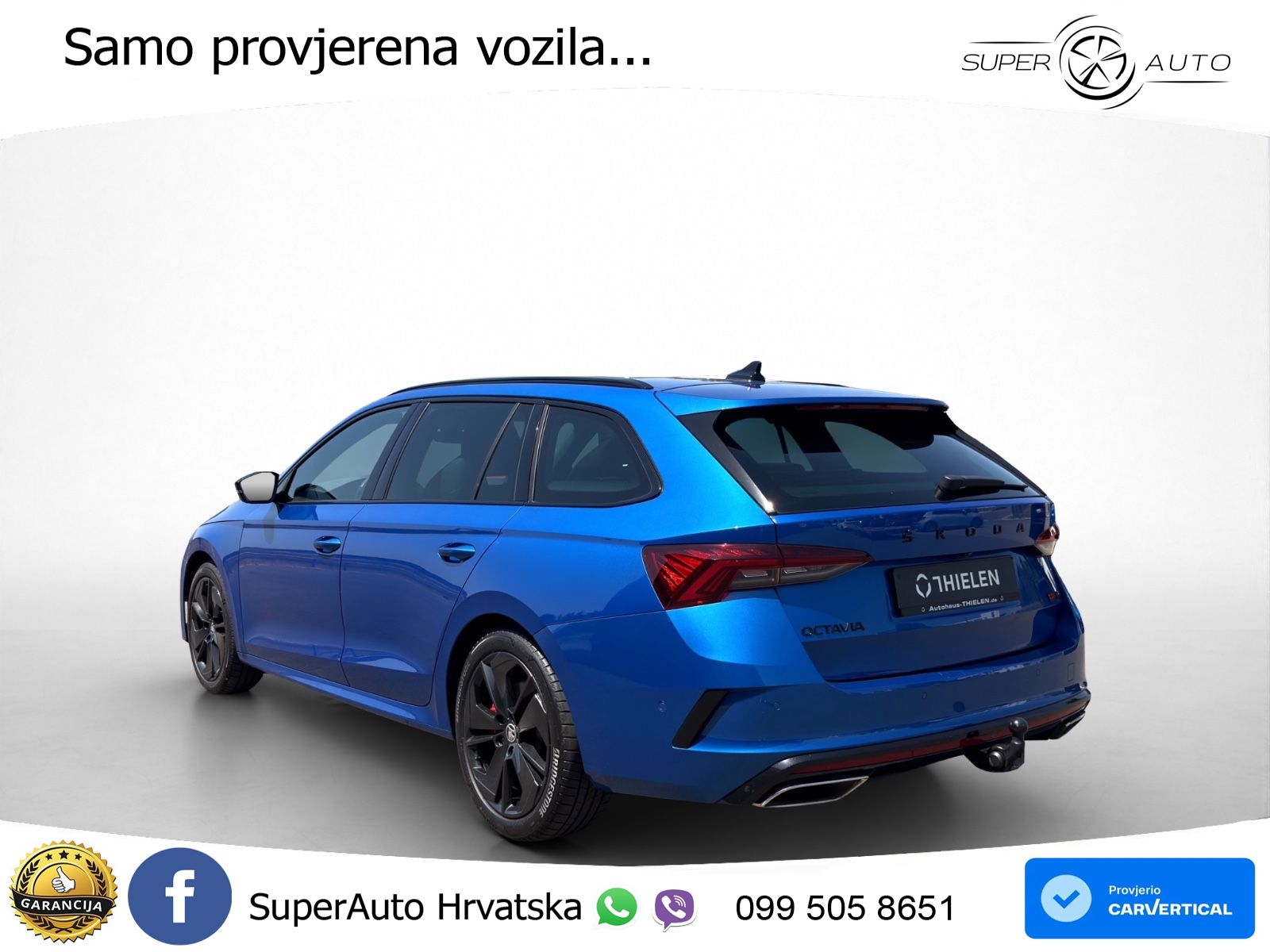 Škoda Octavia Combi RS 2.0 TSI (245 KS) DSG LED+GR SJED+ACC