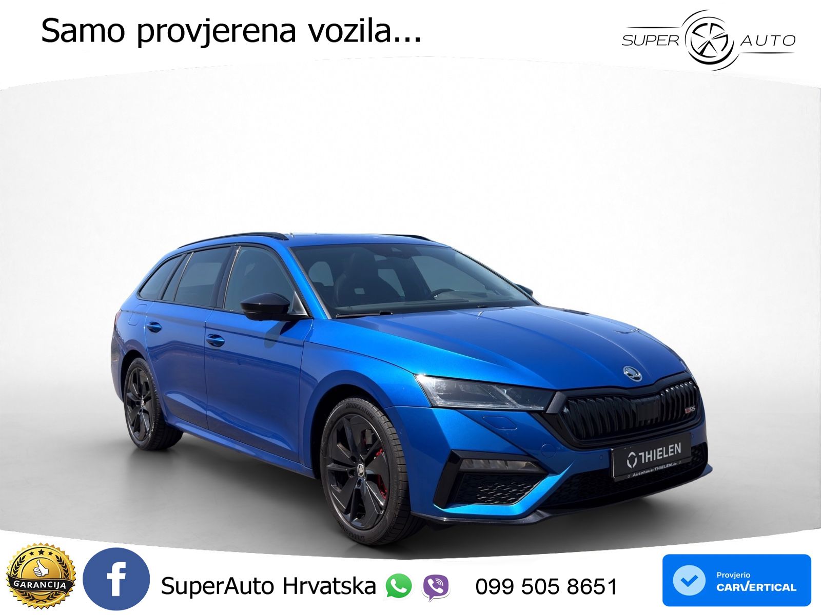 Škoda Octavia Combi RS 2.0 TSI (245 KS) DSG LED+GR SJED+ACC