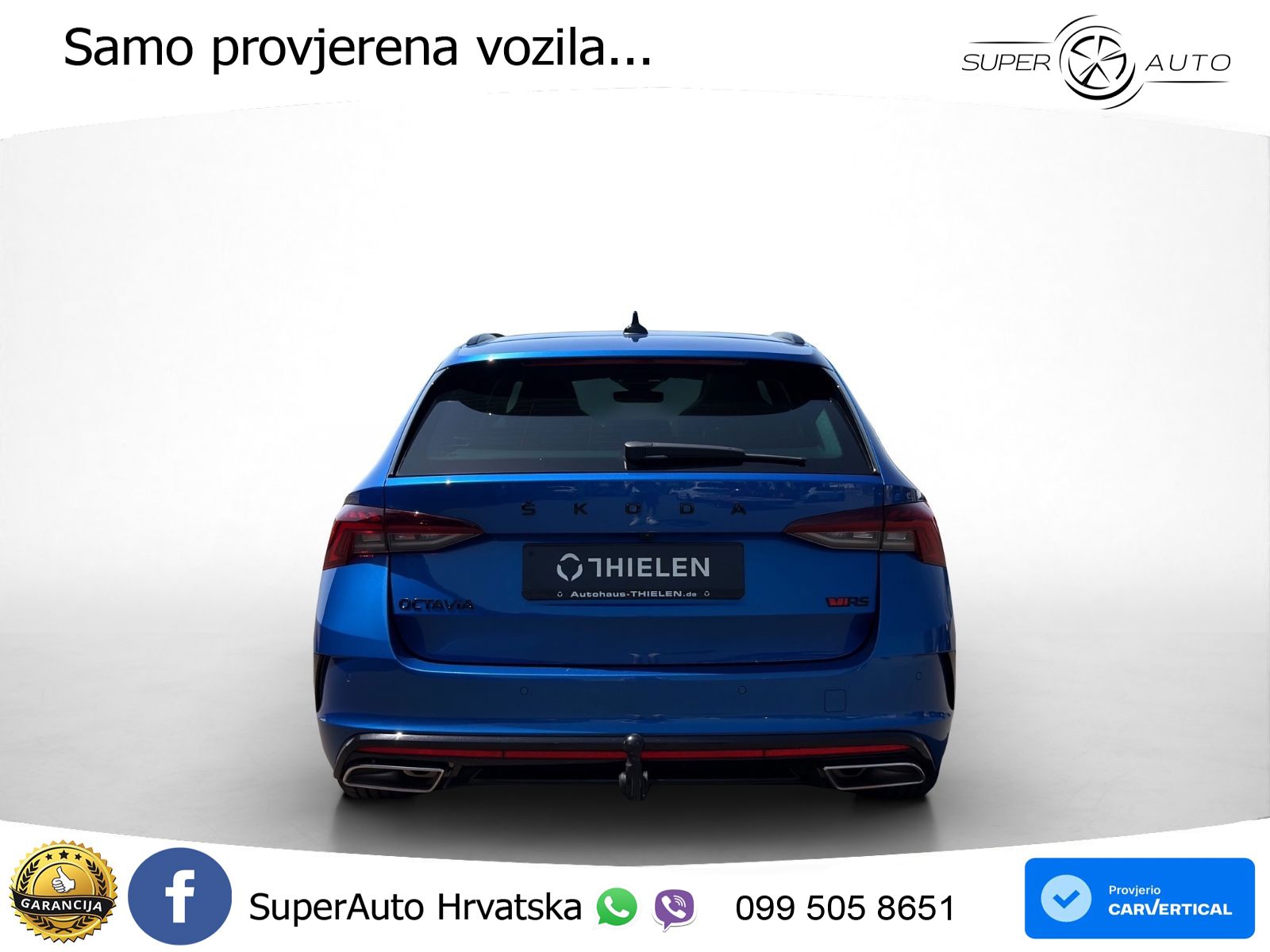Škoda Octavia Combi RS 2.0 TSI (245 KS) DSG LED+GR SJED+ACC