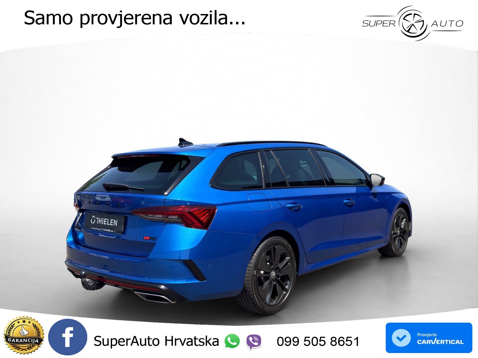 Škoda Octavia Combi RS 2.0 TSI (245 KS) DSG LED+GR SJED+ACC