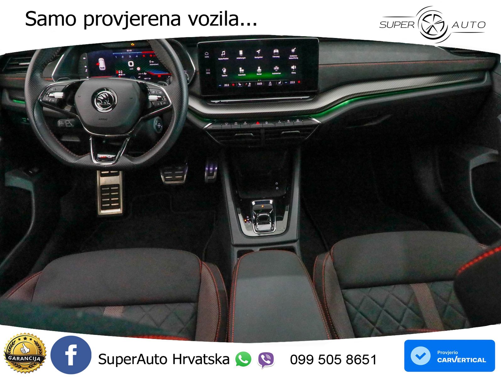 Škoda Octavia Combi RS 2.0 TDI (200 KS) DSG LED+GR SJED+ACC