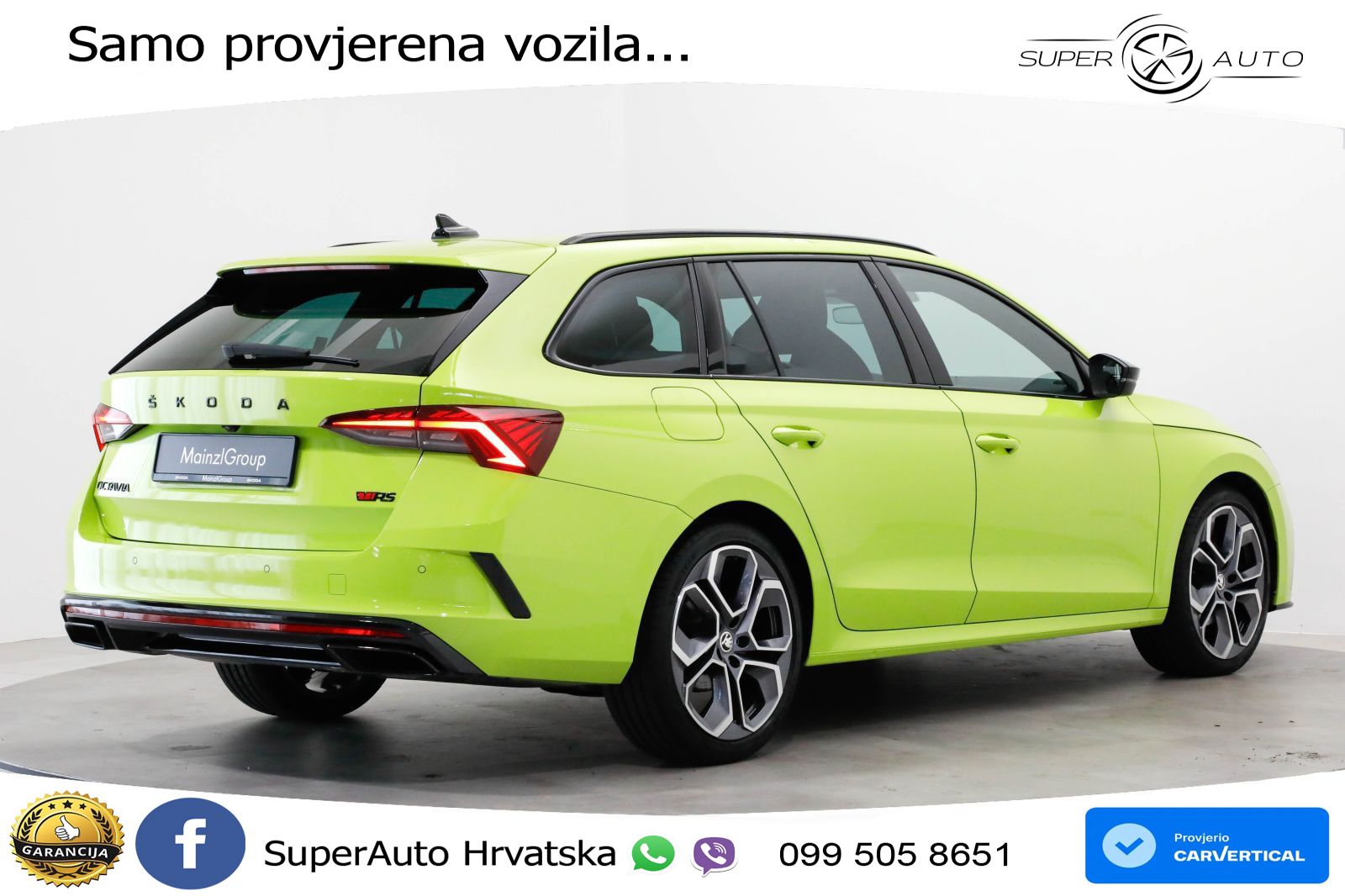 Škoda Octavia Combi RS 2.0 TDI (200 KS) DSG LED+GR SJED+ACC