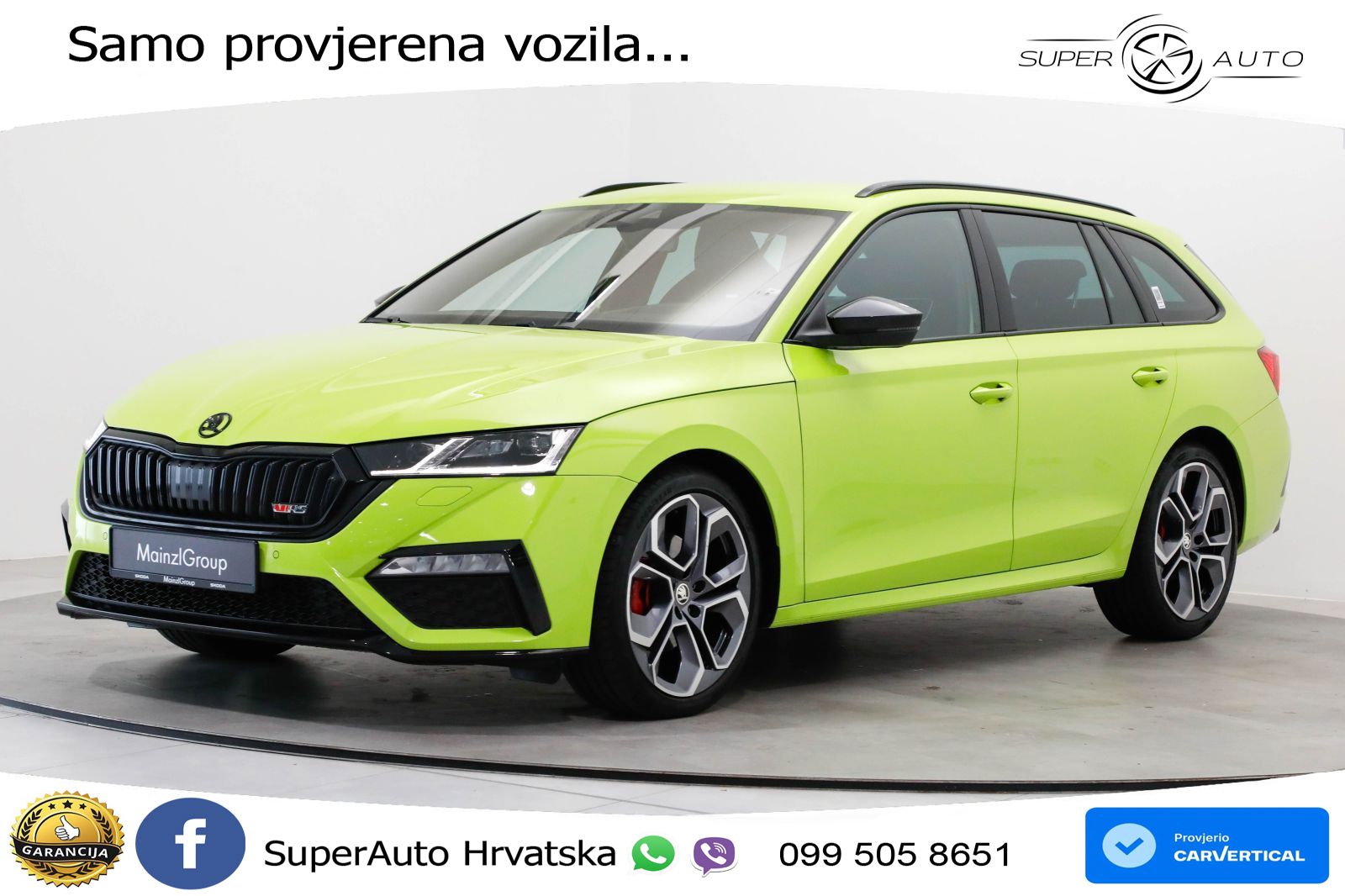 Škoda Octavia Combi RS 2.0 TDI (200 KS) DSG LED+GR SJED+ACC