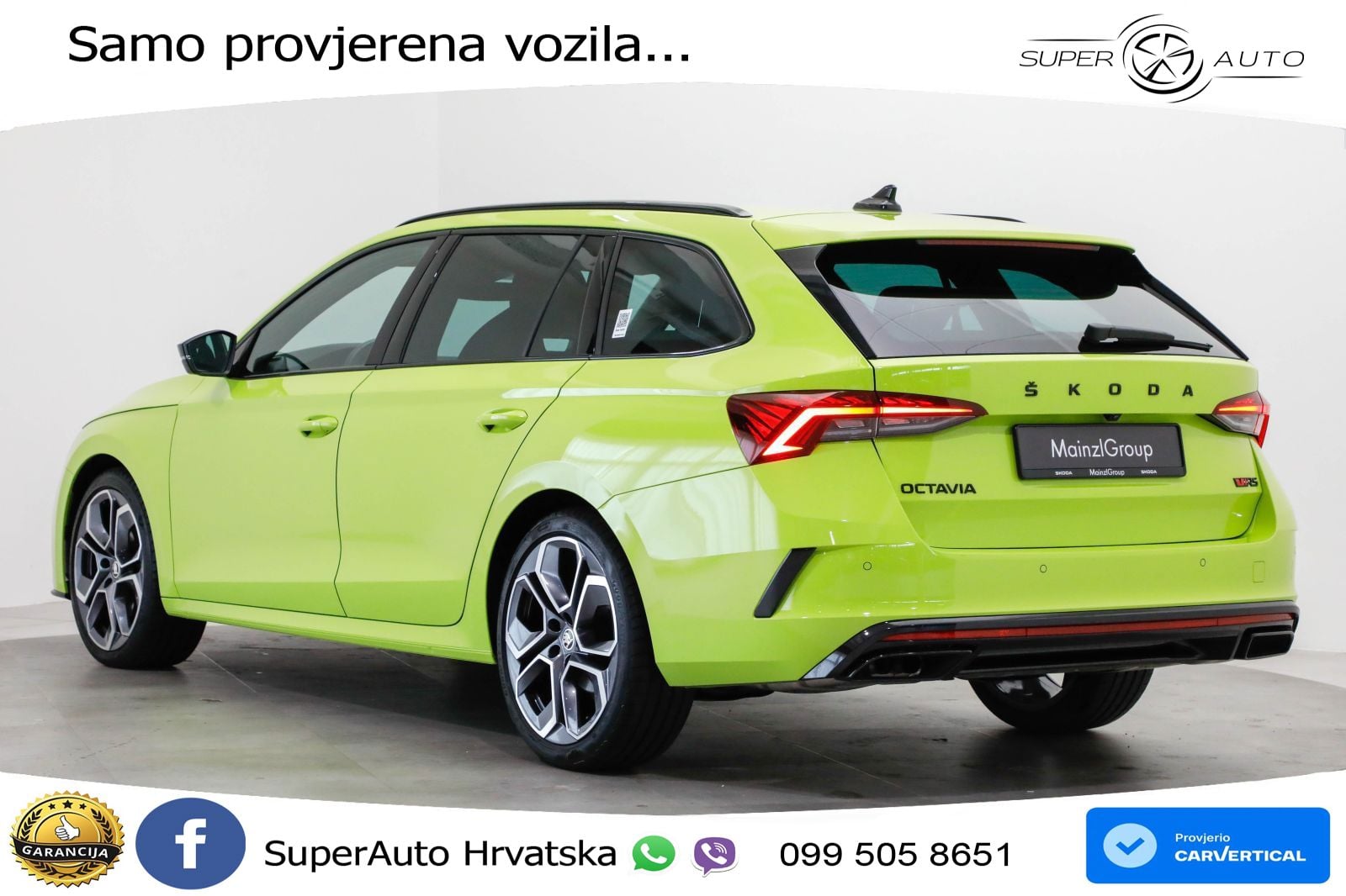 Škoda Octavia Combi RS 2.0 TDI (200 KS) DSG LED+GR SJED+ACC
