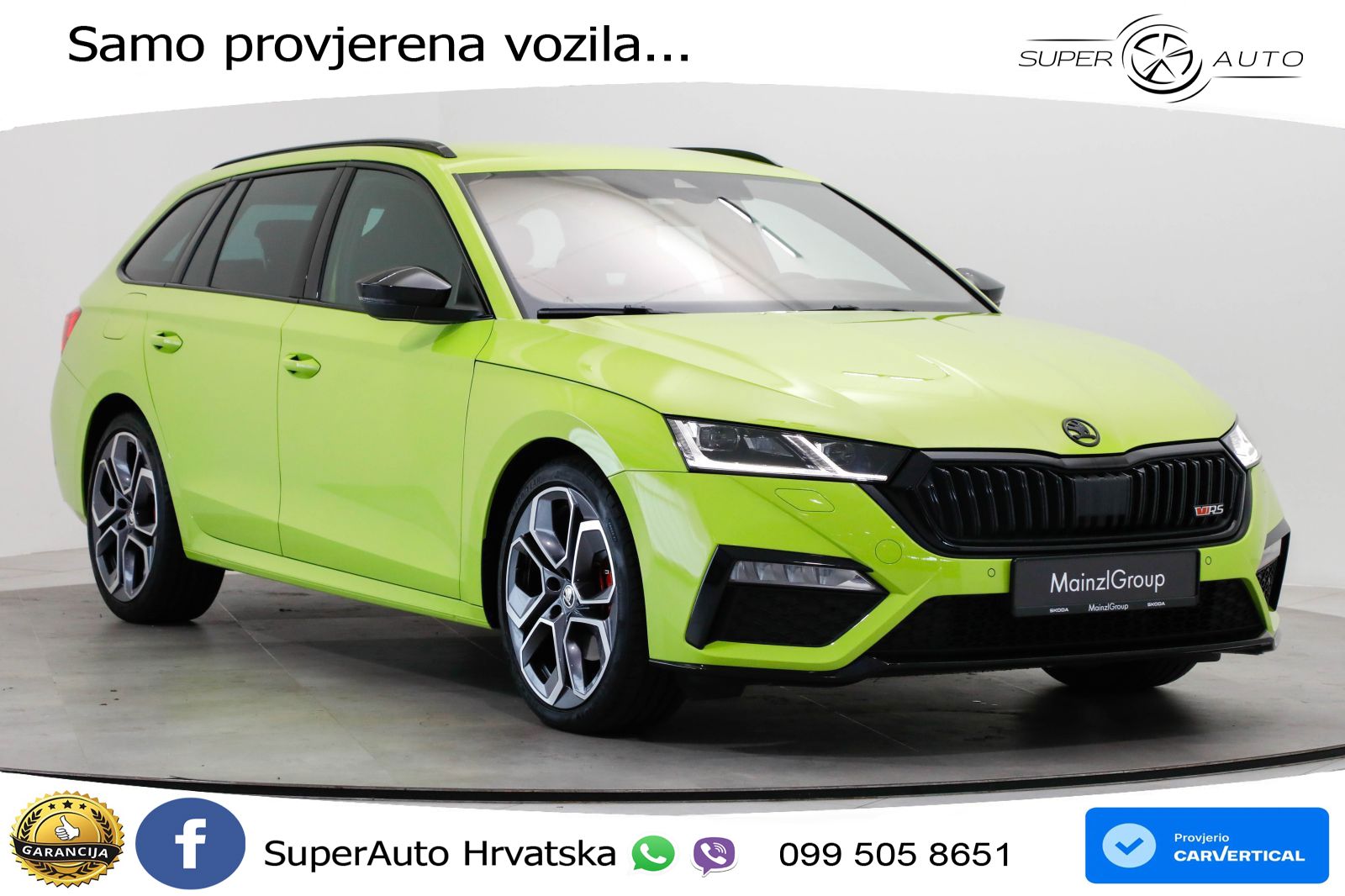 Škoda Octavia Combi RS 2.0 TDI (200 KS) DSG LED+GR SJED+ACC