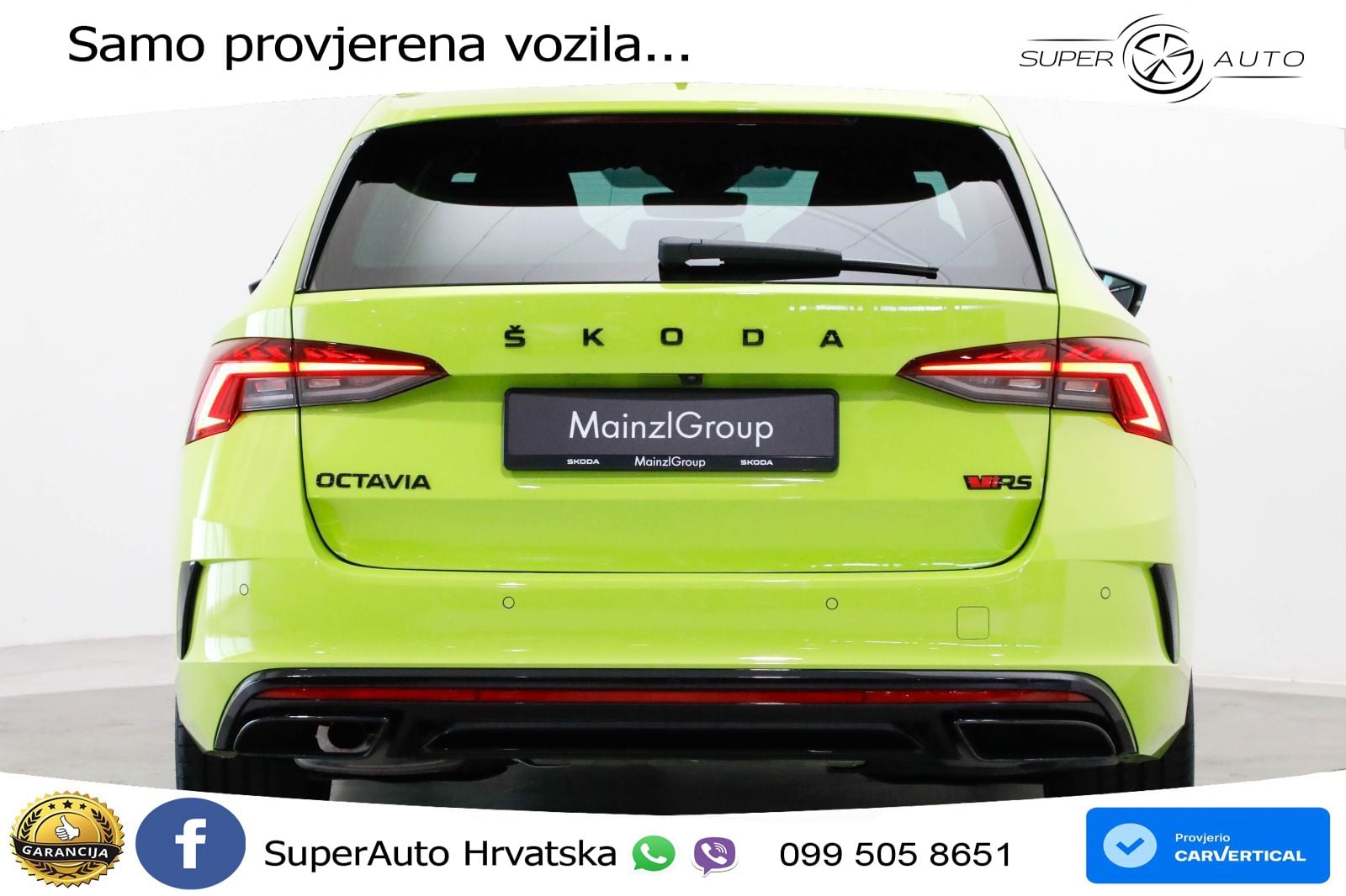 Škoda Octavia Combi RS 2.0 TDI (200 KS) DSG LED+GR SJED+ACC