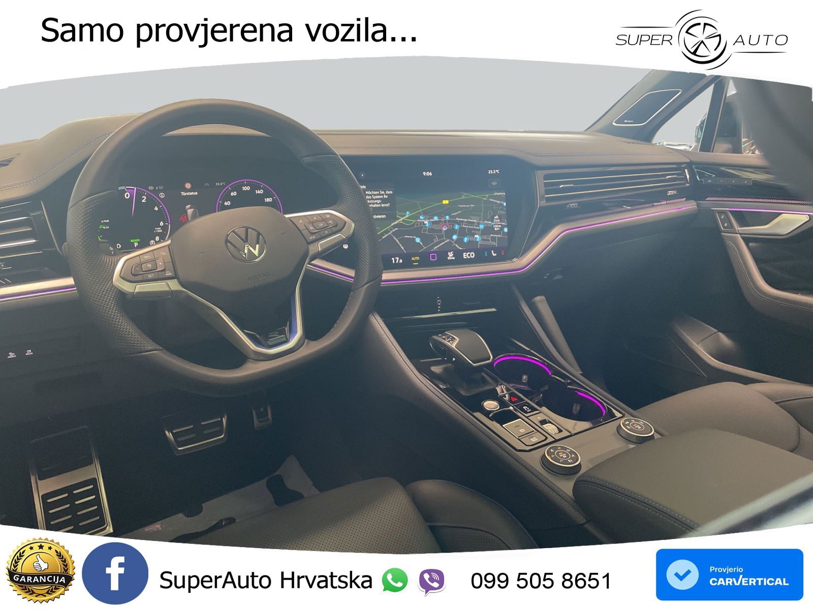 Volkswagen Touareg R 3.0 V6 TFSI (462 KS) 4MOTION Tiptronic ZRAČNI+ACC+GR SJED+KAM+PANO