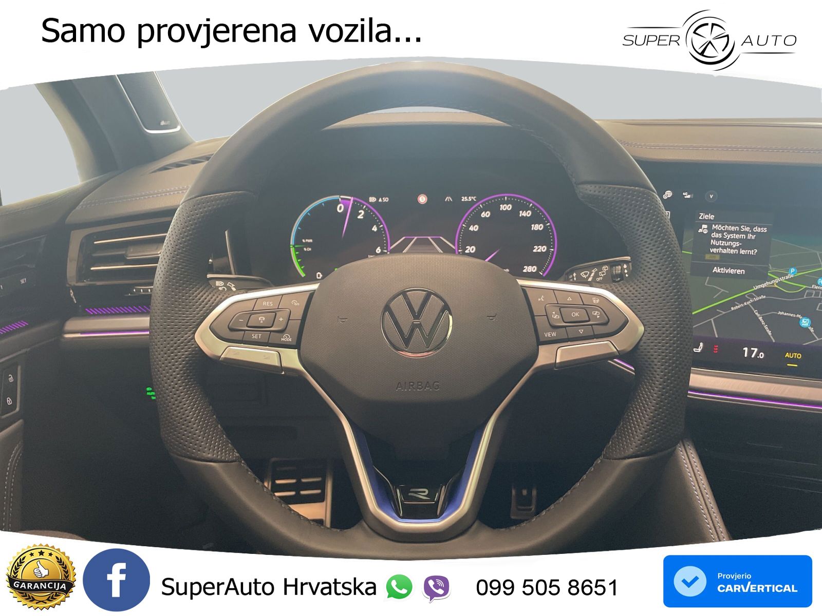 Volkswagen Touareg R 3.0 V6 TFSI (462 KS) 4MOTION Tiptronic ZRAČNI+ACC+GR SJED+KAM+PANO