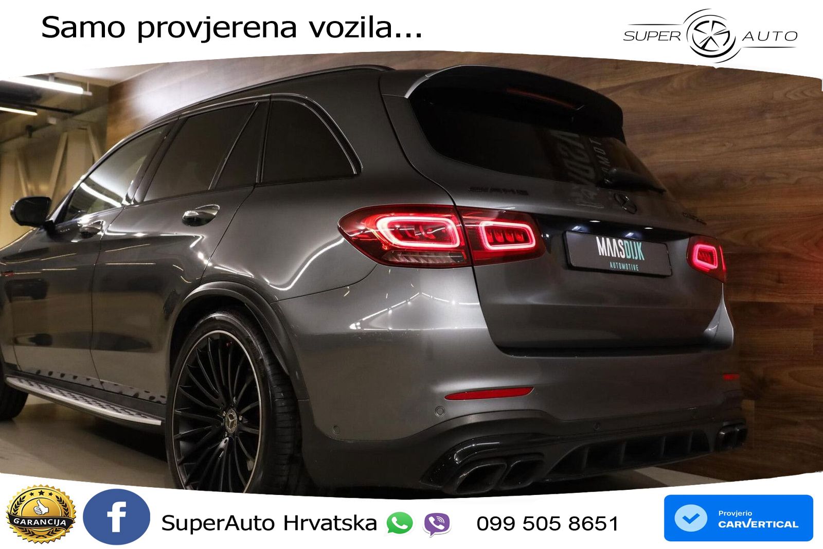 Mercedes AMG GLC 63 S V8 (510 KS) 4MATIC+ MCT LED+GR SJED+ACC