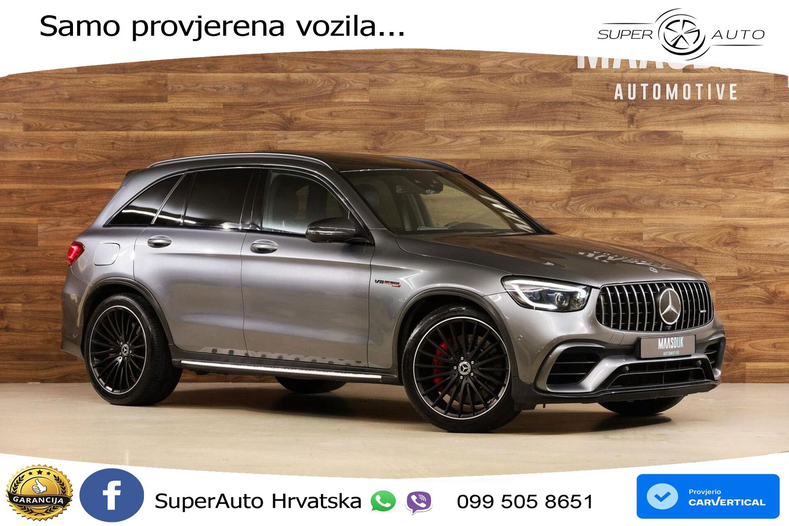 Mercedes AMG GLC 63 S V8 (510 KS) 4MATIC+ MCT LED+GR SJED+ACC