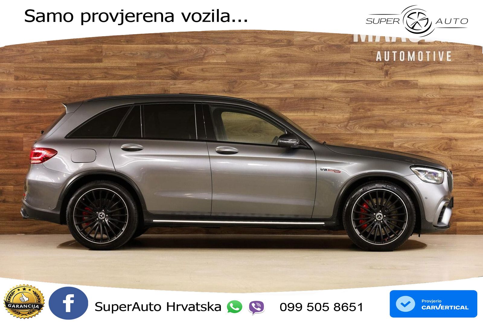 Mercedes AMG GLC 63 S V8 (510 KS) 4MATIC+ MCT LED+GR SJED+ACC