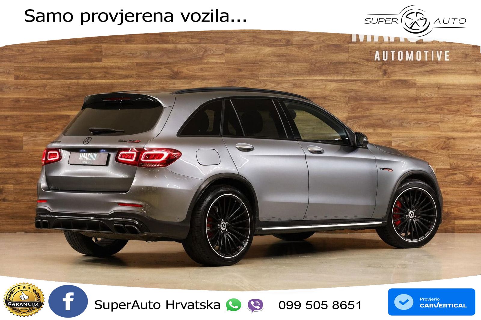 Mercedes AMG GLC 63 S V8 (510 KS) 4MATIC+ MCT LED+GR SJED+ACC
