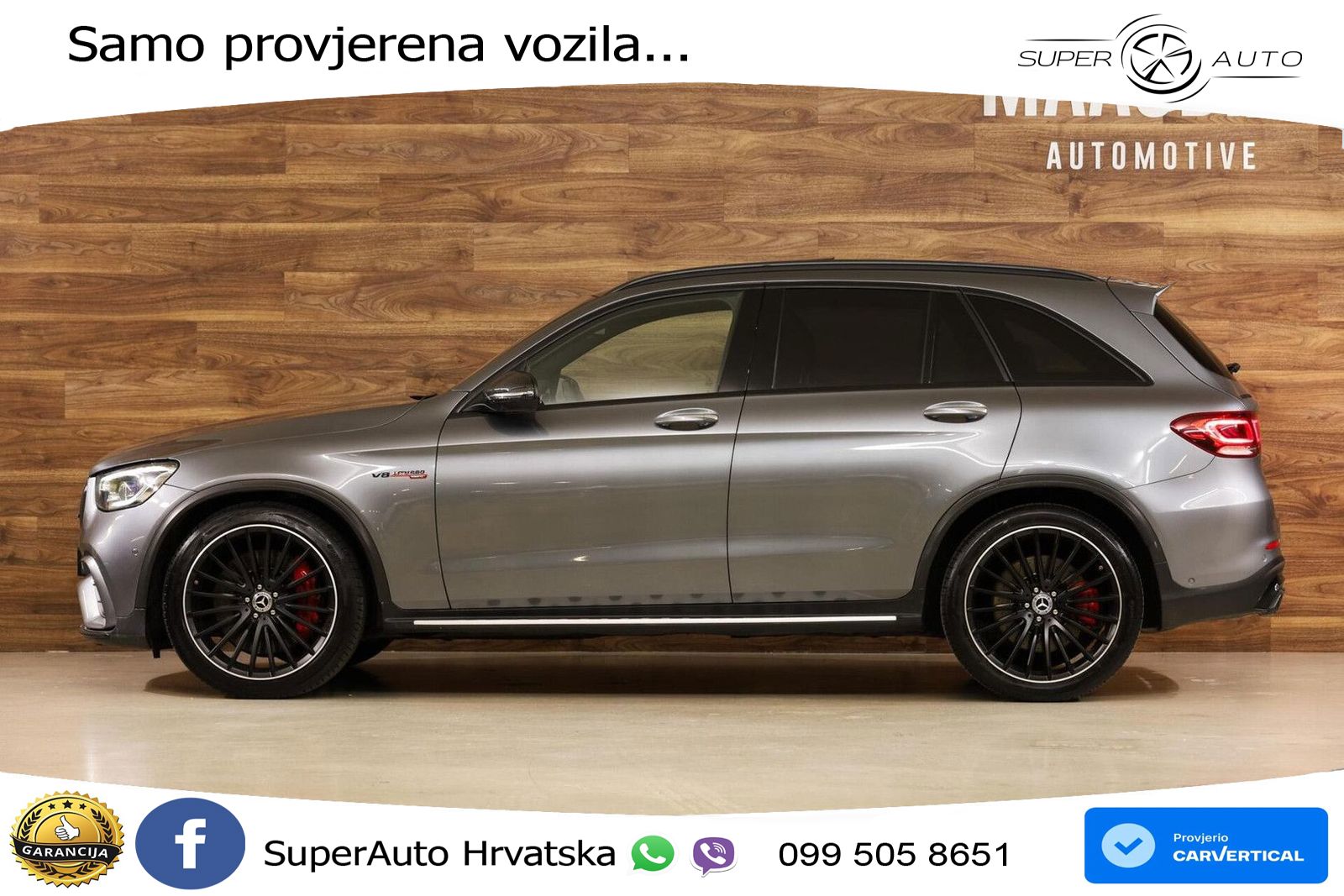 Mercedes AMG GLC 63 S V8 (510 KS) 4MATIC+ MCT LED+GR SJED+ACC