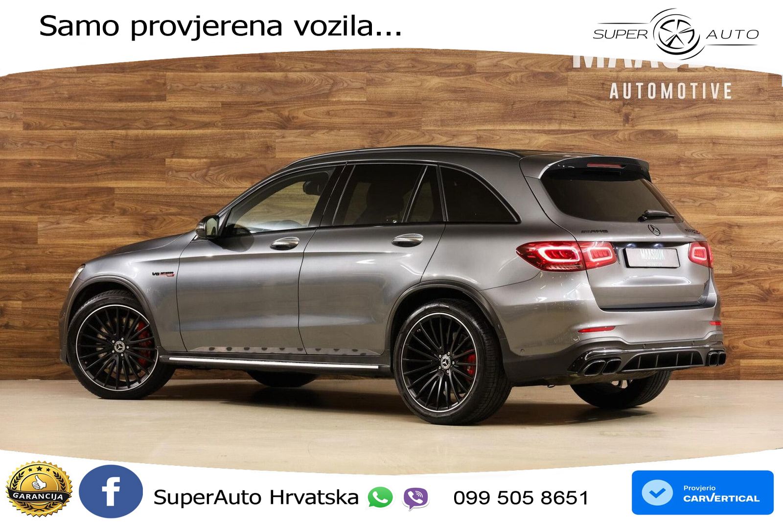 Mercedes AMG GLC 63 S V8 (510 KS) 4MATIC+ MCT LED+GR SJED+ACC
