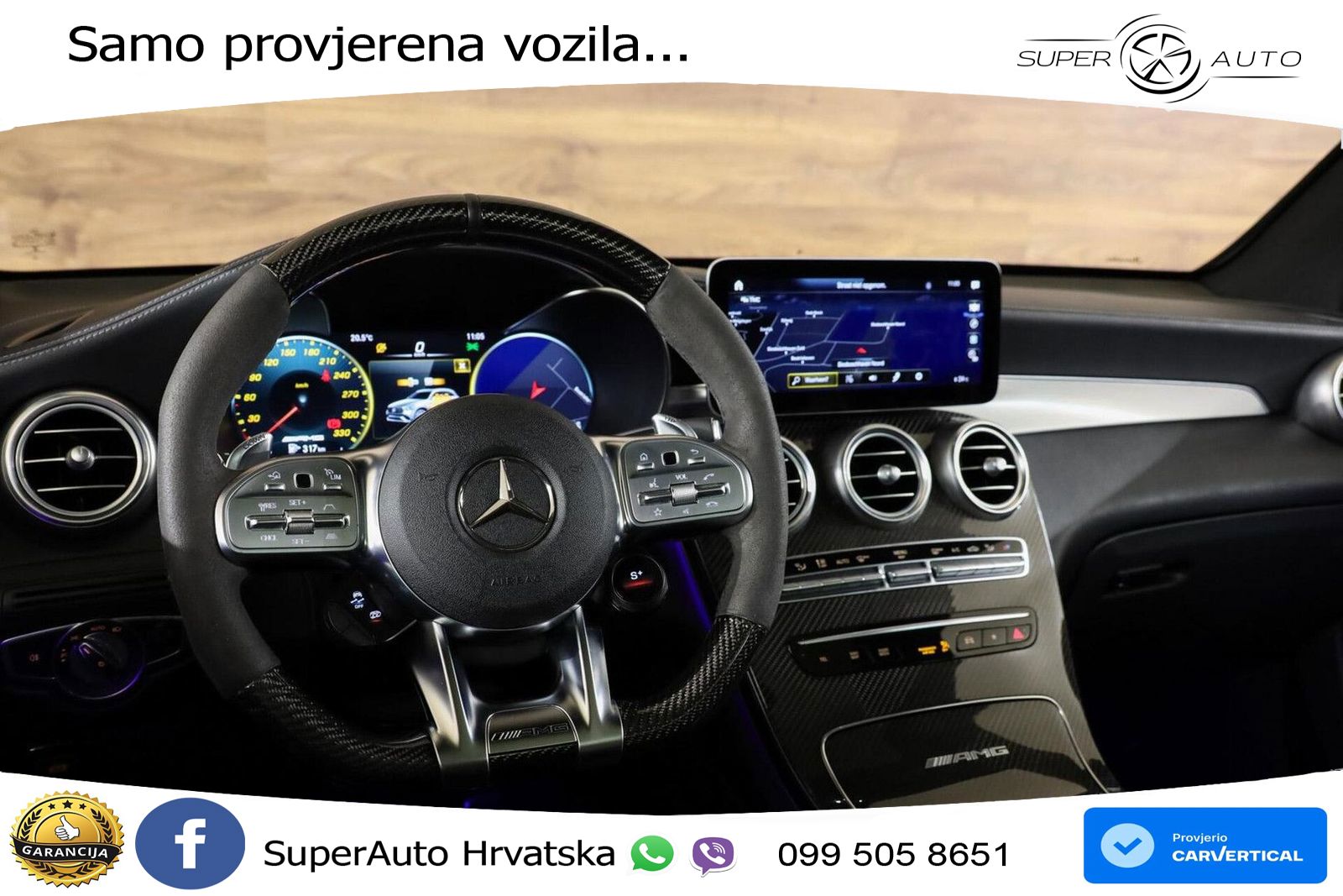 Mercedes AMG GLC 63 S V8 (510 KS) 4MATIC+ MCT LED+GR SJED+ACC