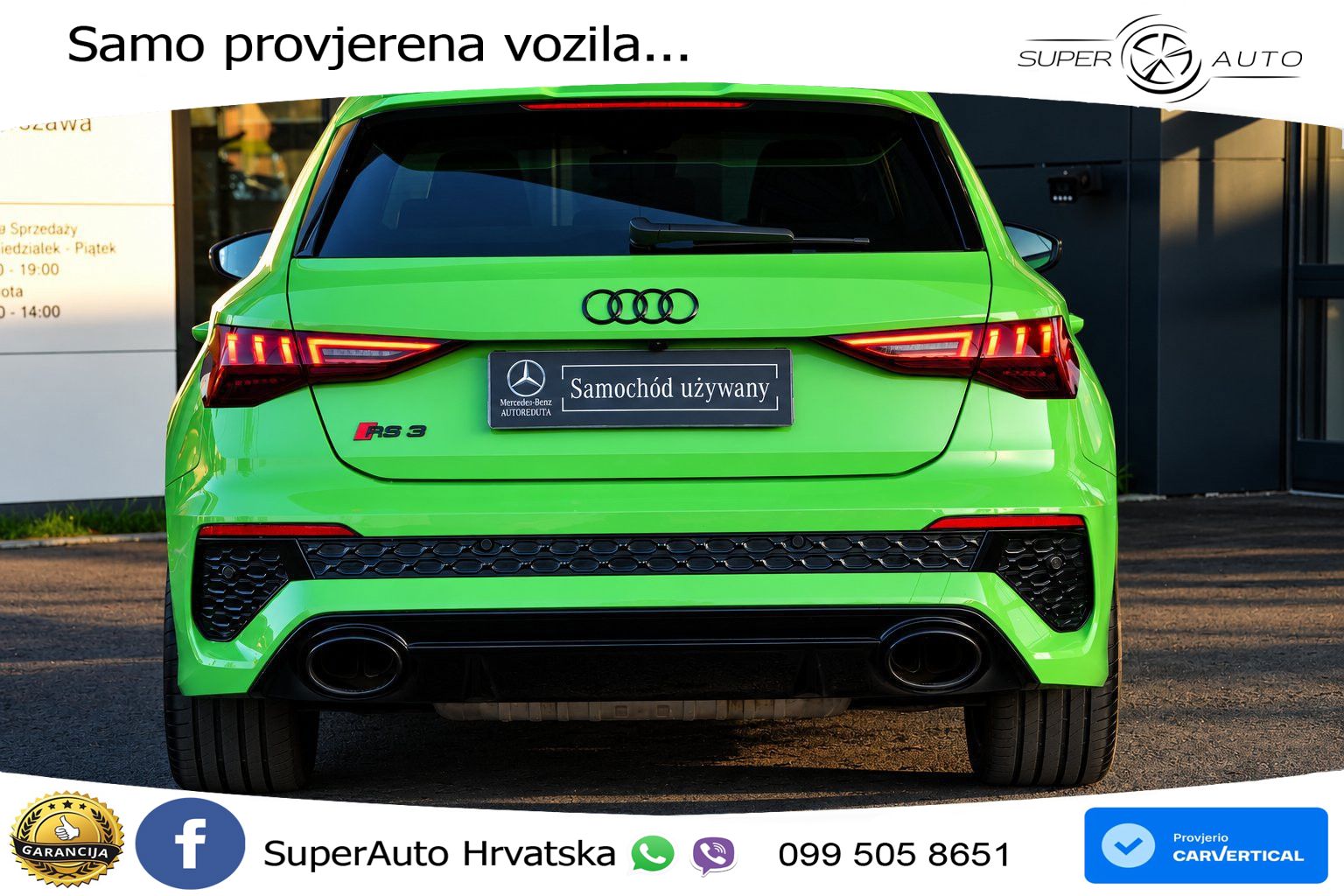 Audi RS3 Sedan 2.5 TFSI (400 KS) quattro S tronic