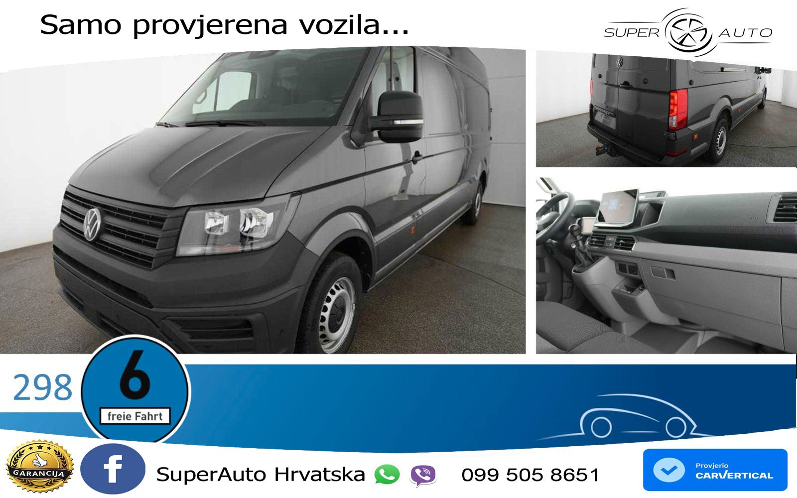 Volkswagen Crafter Kasten 35 LR Hochdach FWD AHK Klimaanl. 177 KS
