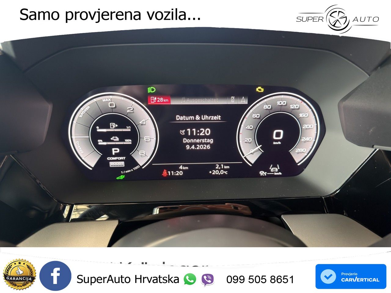 Audi A3 Sportback 40 TFSI e (204 KS) Plug-in Hybrid S tronic advanced LED+GR SJED+ACC