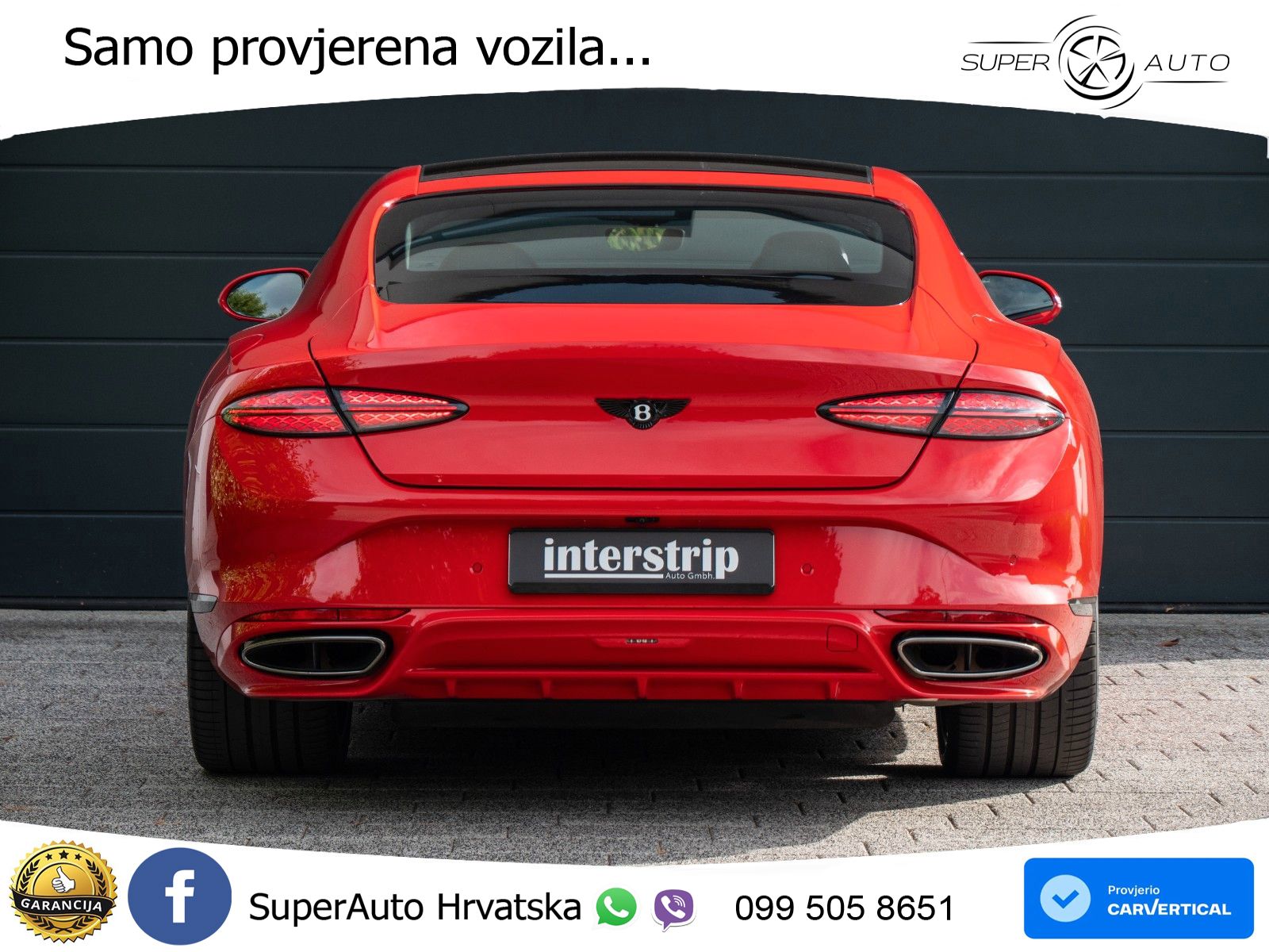 Bentley Continental GT IV 4.0 V8 TFSi (782 KS) AWD DCT LED+GR SJED+ACC