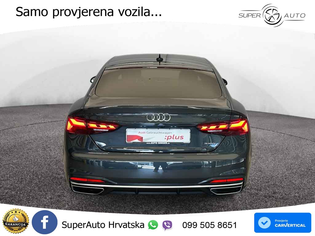 Audi A5 Sportback 40 TDI (204 KS) quattro S tronic advanced MATRIX+GR SJED+KAM