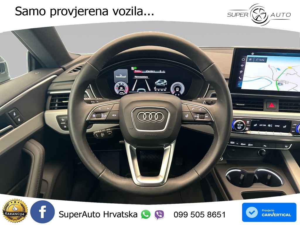 Audi A5 Sportback 40 TDI (204 KS) quattro S tronic advanced MATRIX+GR SJED+KAM