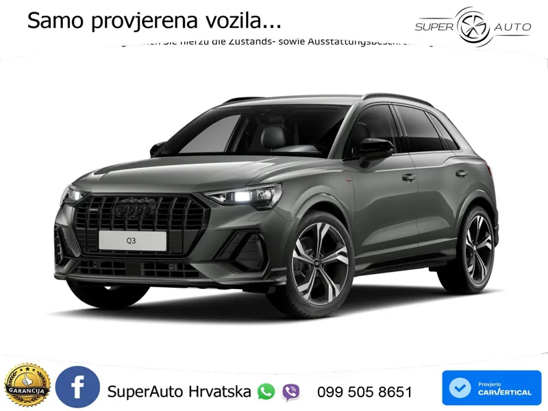 Audi Q3 40 TDI (193 KS) quattro S tronic S line LED+GR SJED+ACC