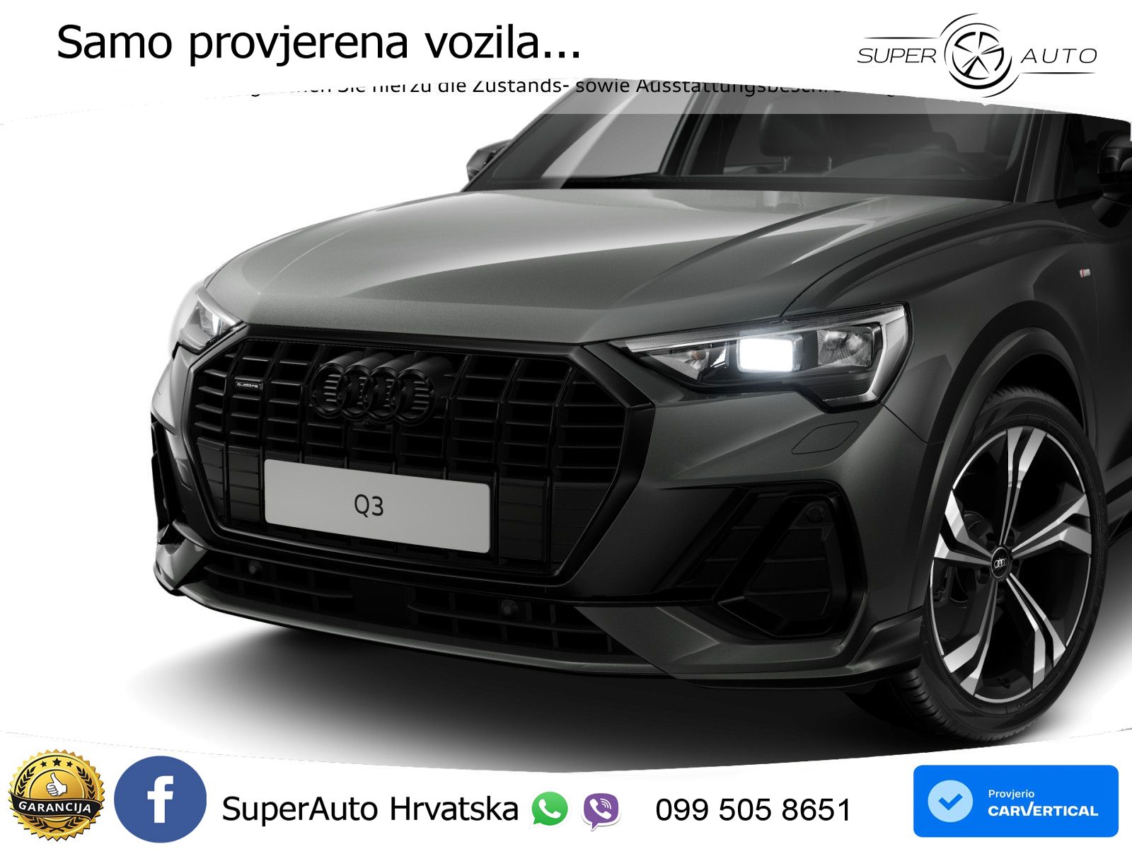 Audi Q3 40 TDI (193 KS) quattro S tronic S line LED+GR SJED+ACC