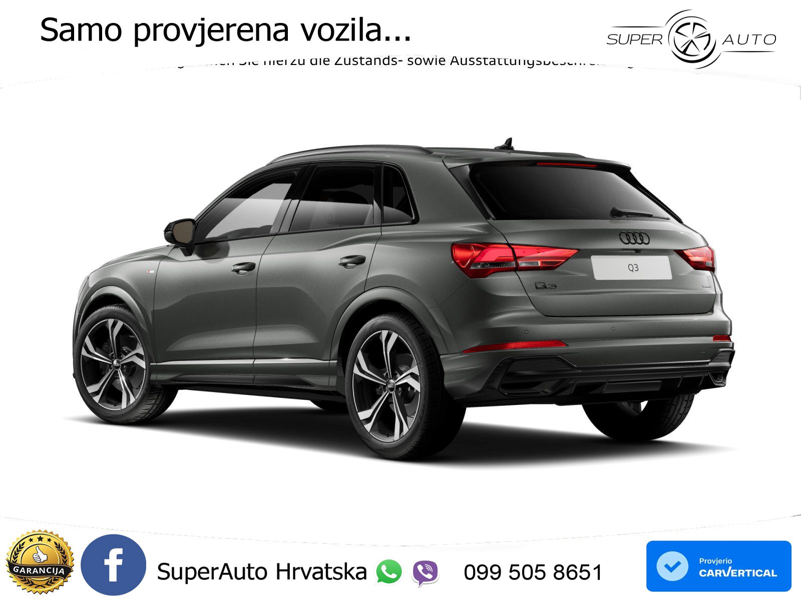 Audi Q3 40 TDI (193 KS) quattro S tronic S line LED+GR SJED+ACC