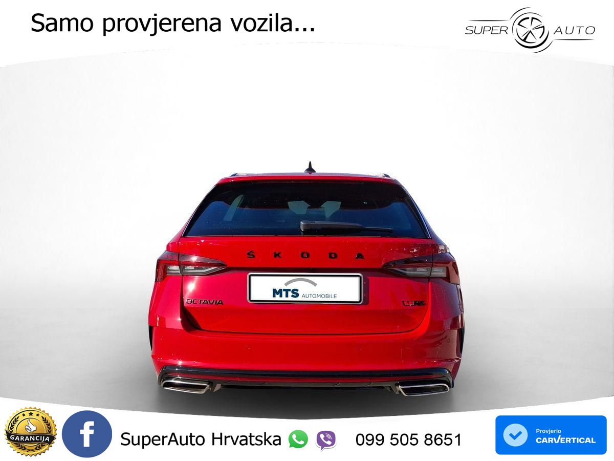 Škoda Octavia Combi RS 2.0 TDI (200 KS) DSG MATRIX+GR SJED+KAM