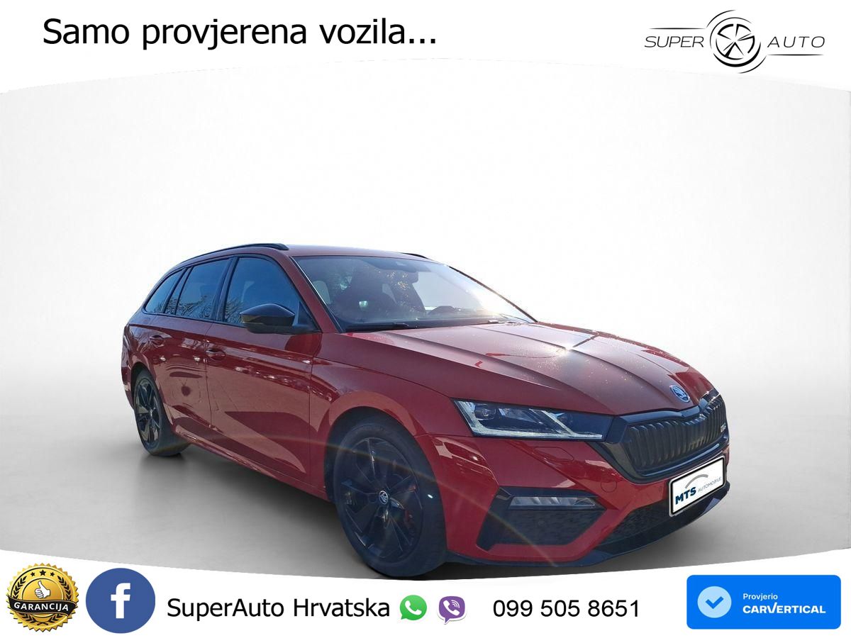 Škoda Octavia Combi RS 2.0 TDI (200 KS) DSG MATRIX+GR SJED+KAM